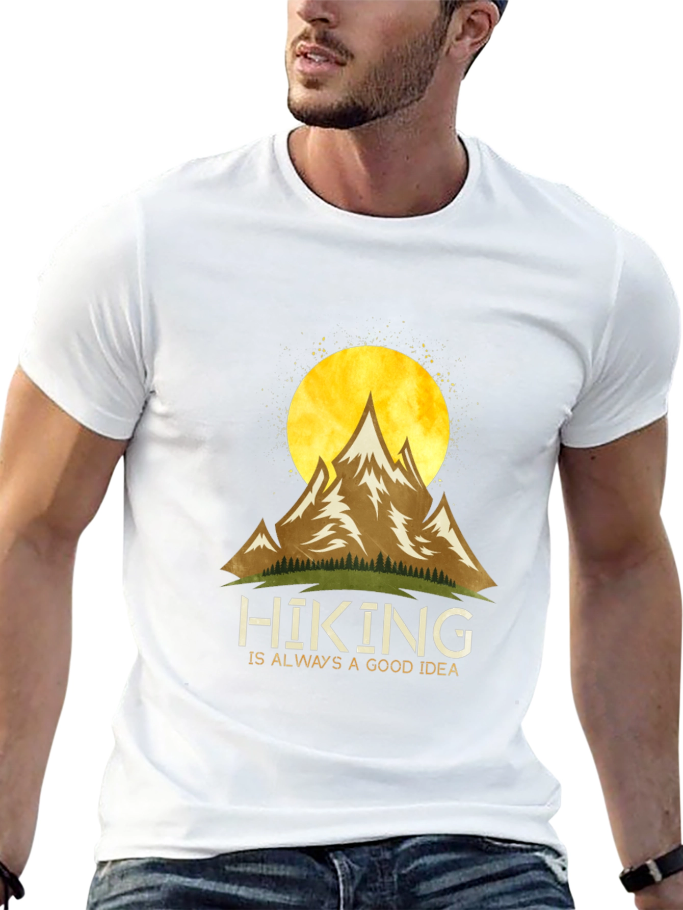 Black Hiking is Always a Good Idea T-Shirt view 13