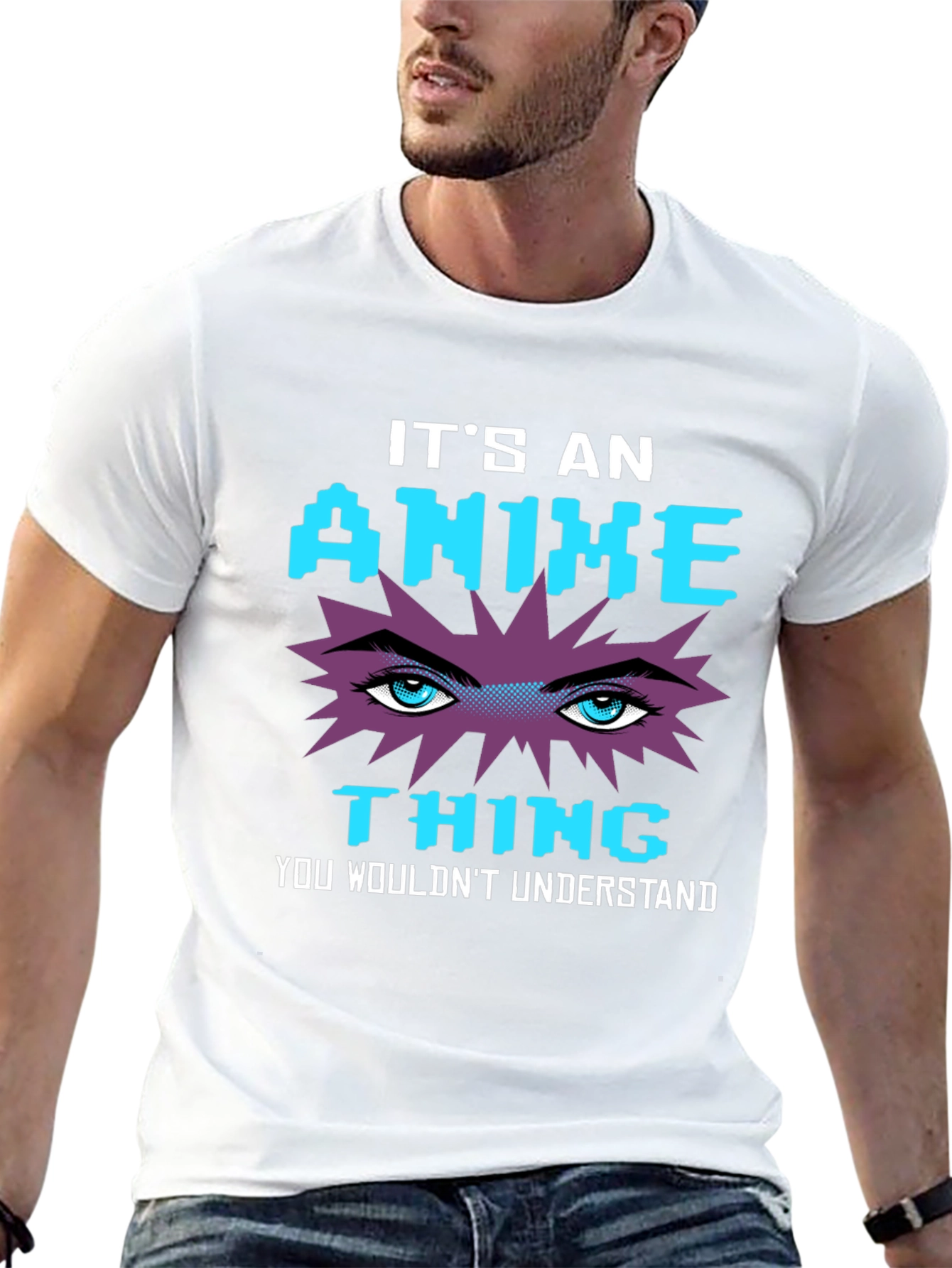 Black Anime Thing Graphic T-Shirt - Geeky Style view 13
