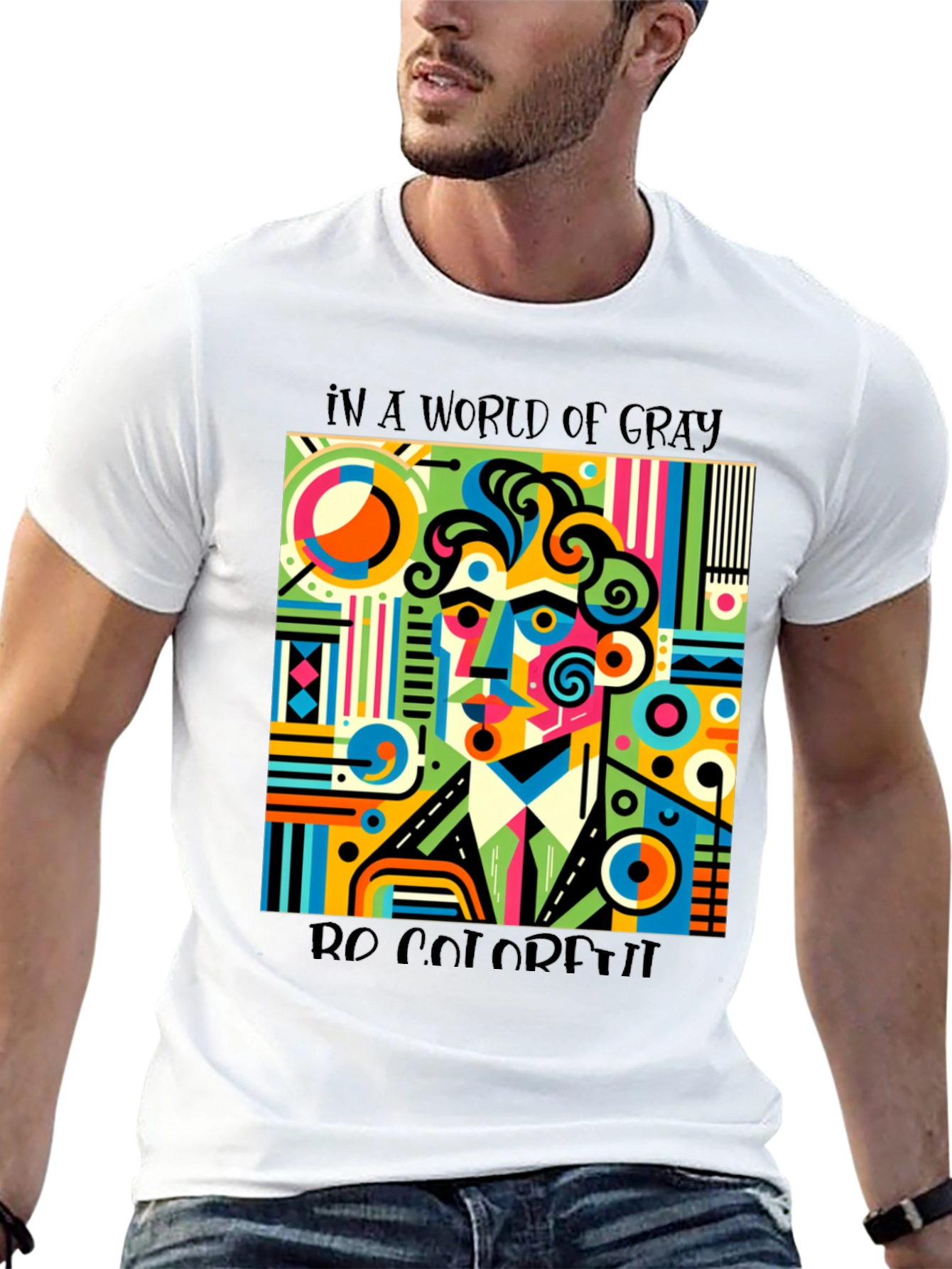 Colorful Abstract Art T-Shirt - Be Colorful - 13
