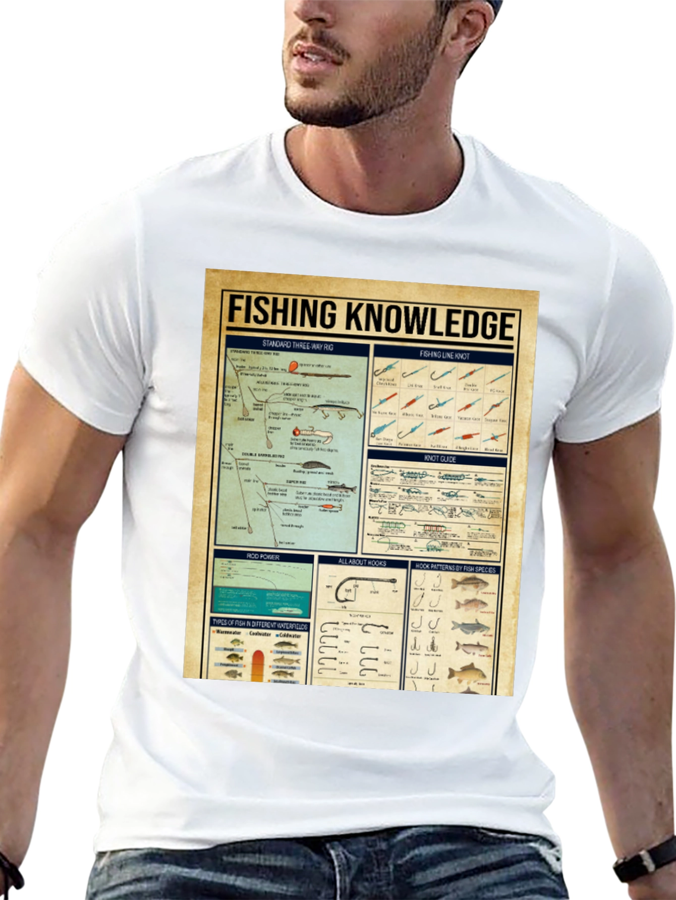 Fishing Knowledge Graphic T-Shirt - 13