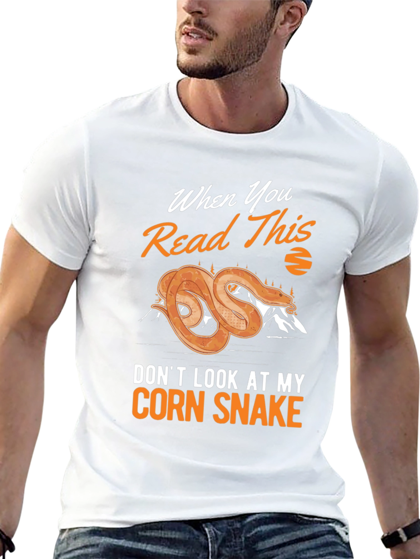 Black Corn Snake Novelty Graphic Tee view 13