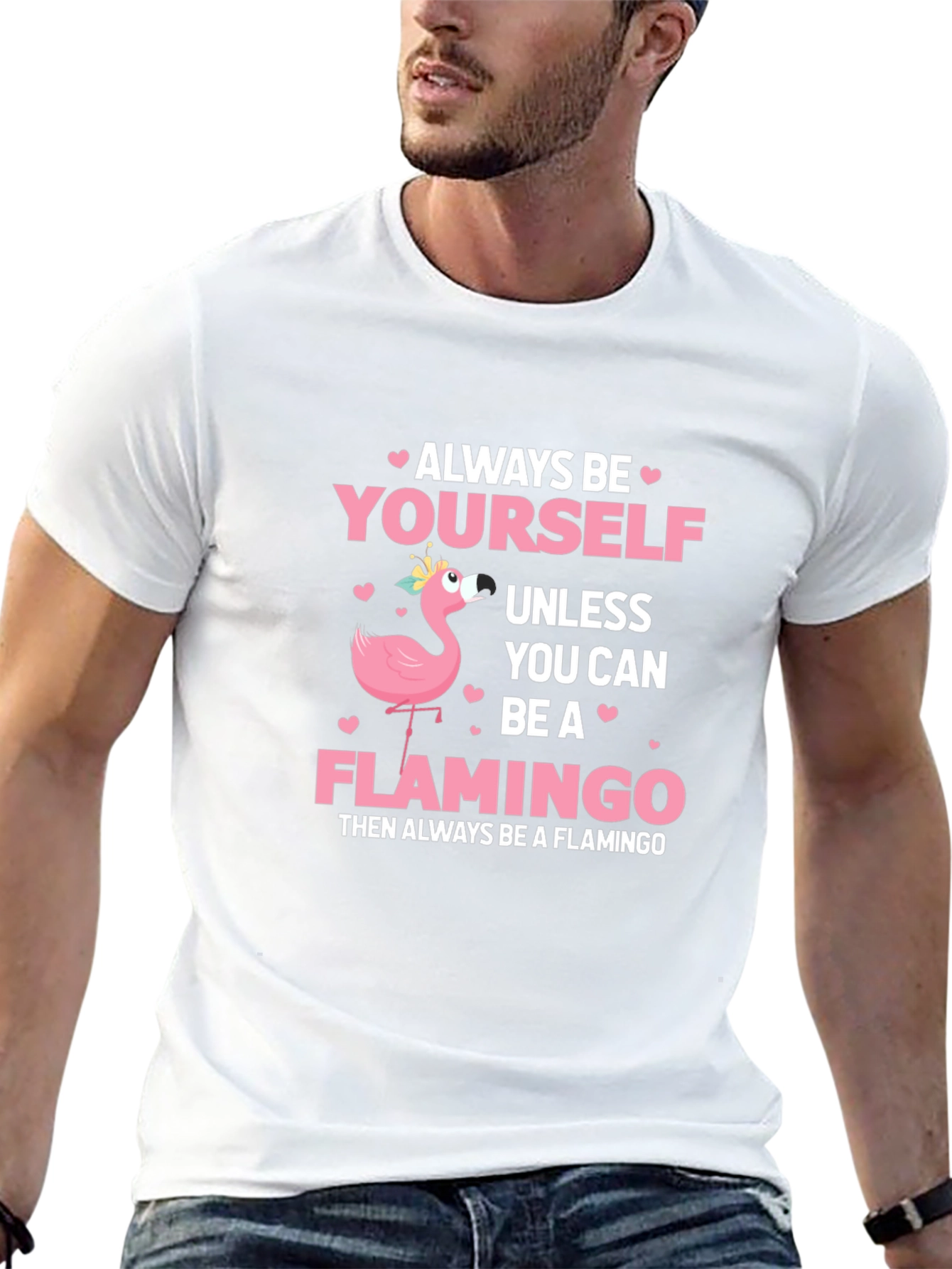 Always Be Yourself Flamingo T-Shirt - 13