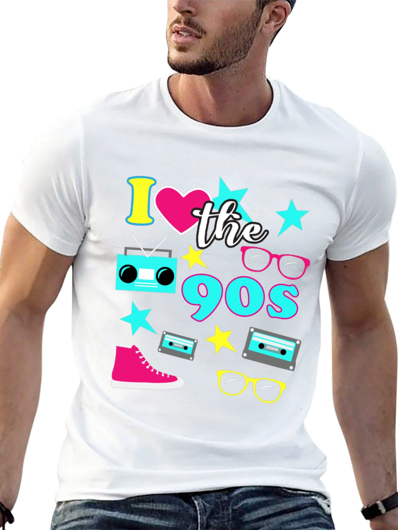 I Love the 90s Black T-Shirt - 13