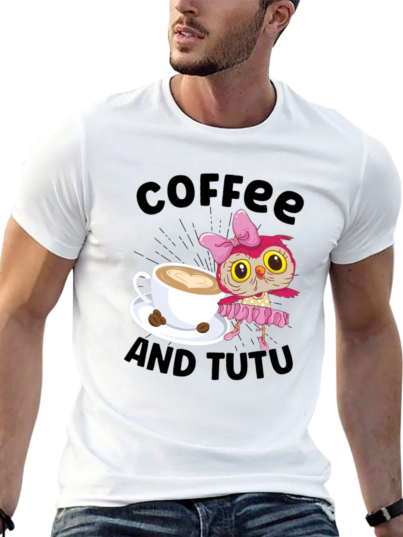 Black Coffee and Tutu Graphic Tee view 13