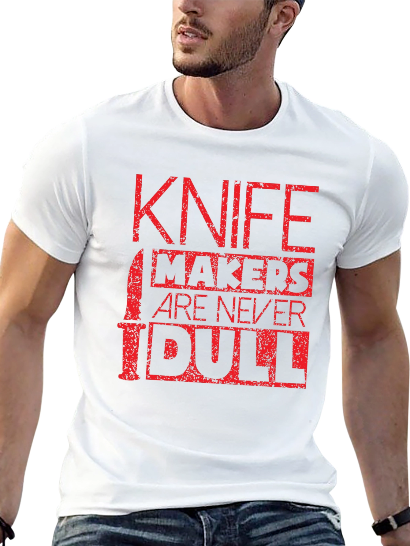 Black Knife Makers Are Never Dull Graphic Tee view 13