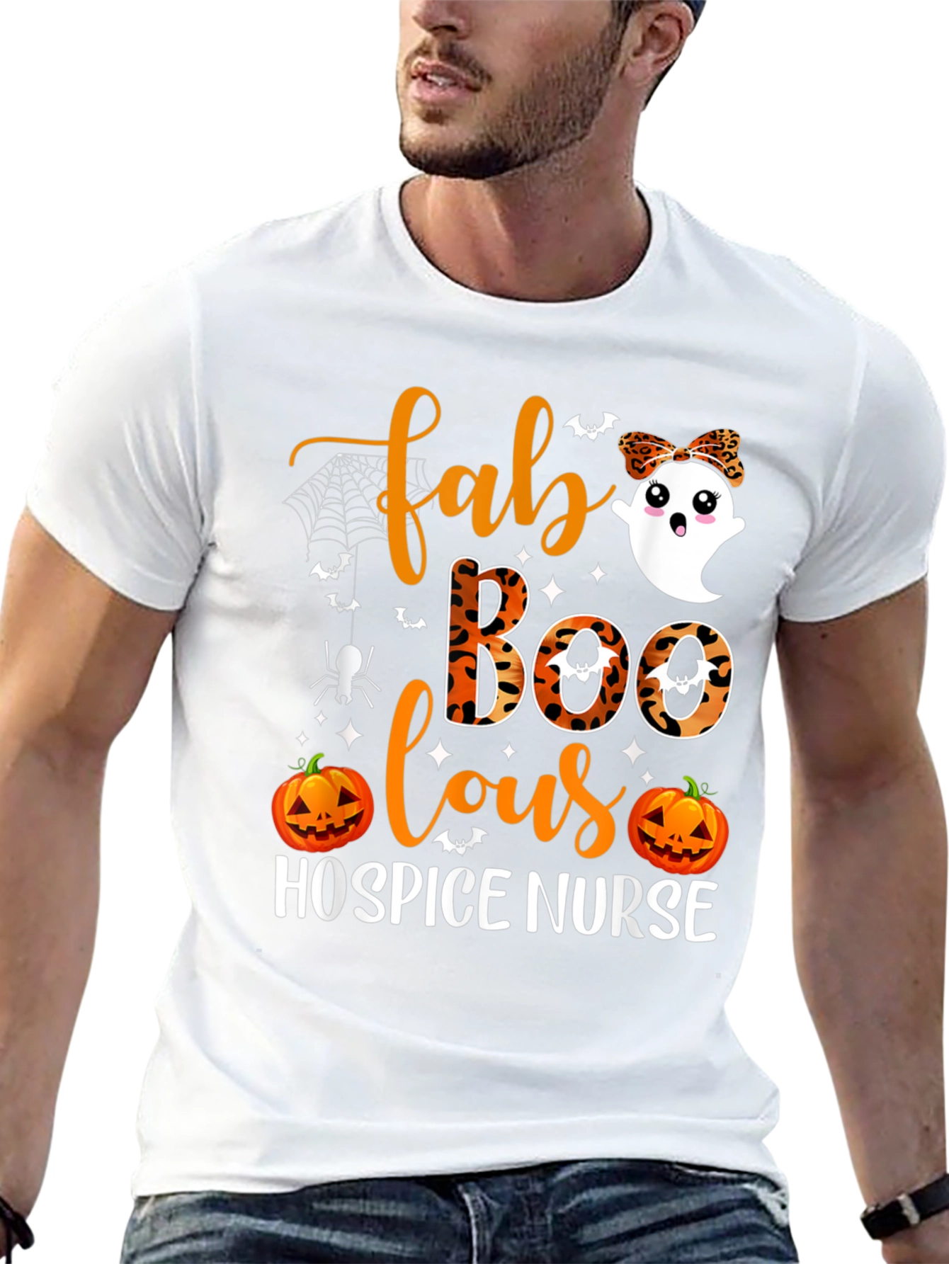 Fab-Boo-lous Hospice Nurse Halloween T-Shirt - 13