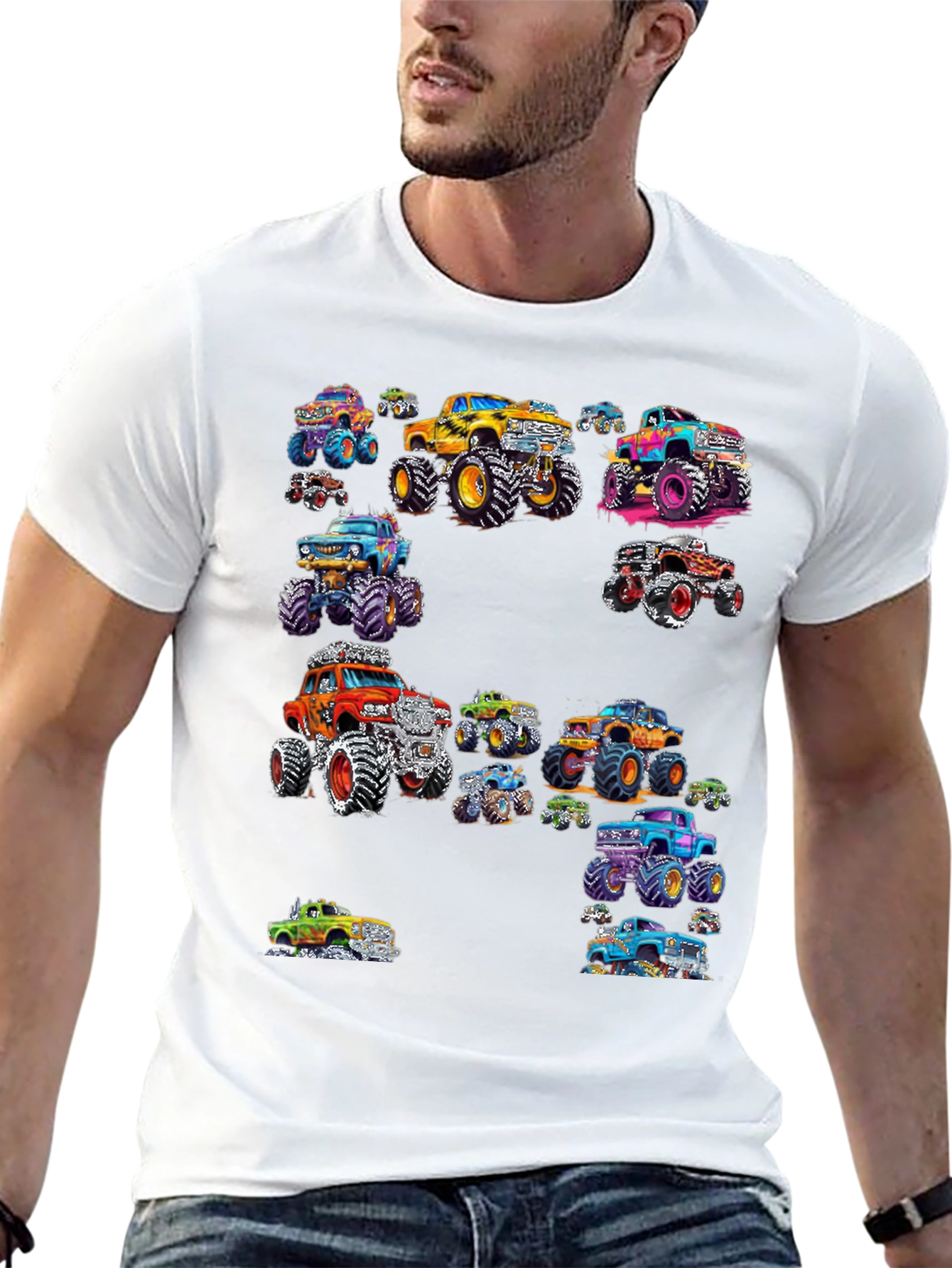 Black Monster Truck Rally Graphic T-Shirt view 13