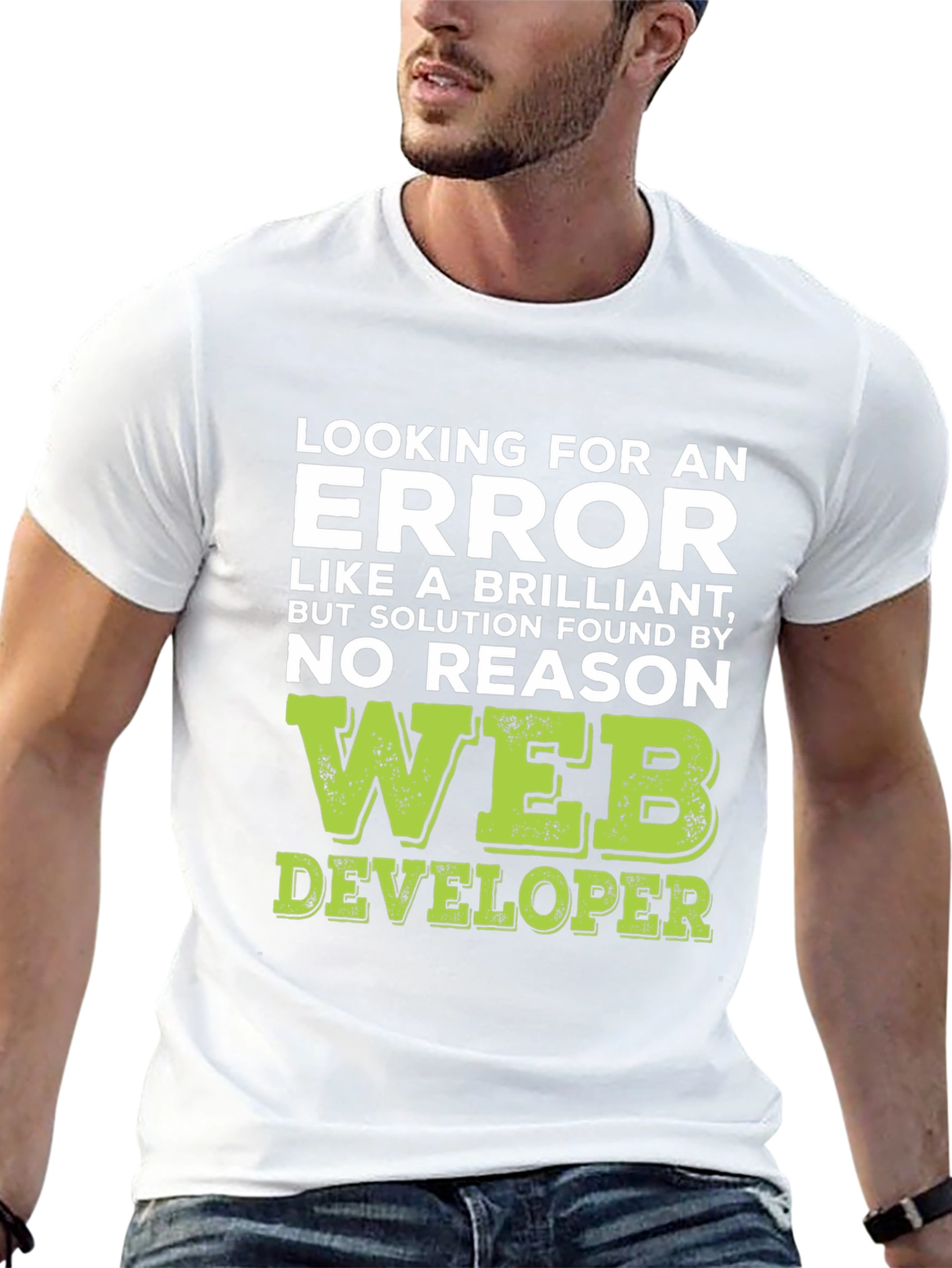 Black Web Developer T-Shirt: Finding Errors Brilliance view 13