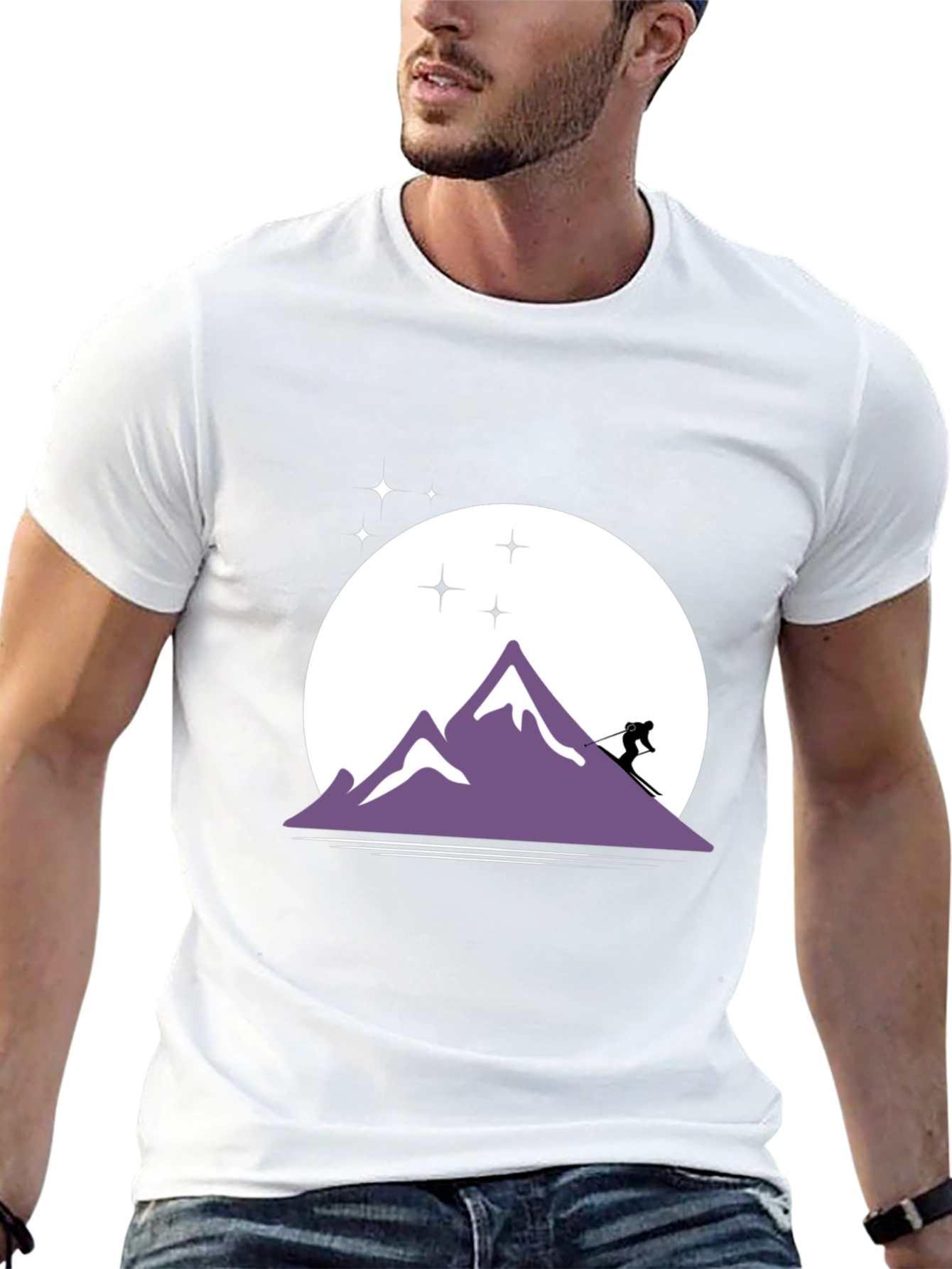 Black Mountain Skier Graphic Tee view 13