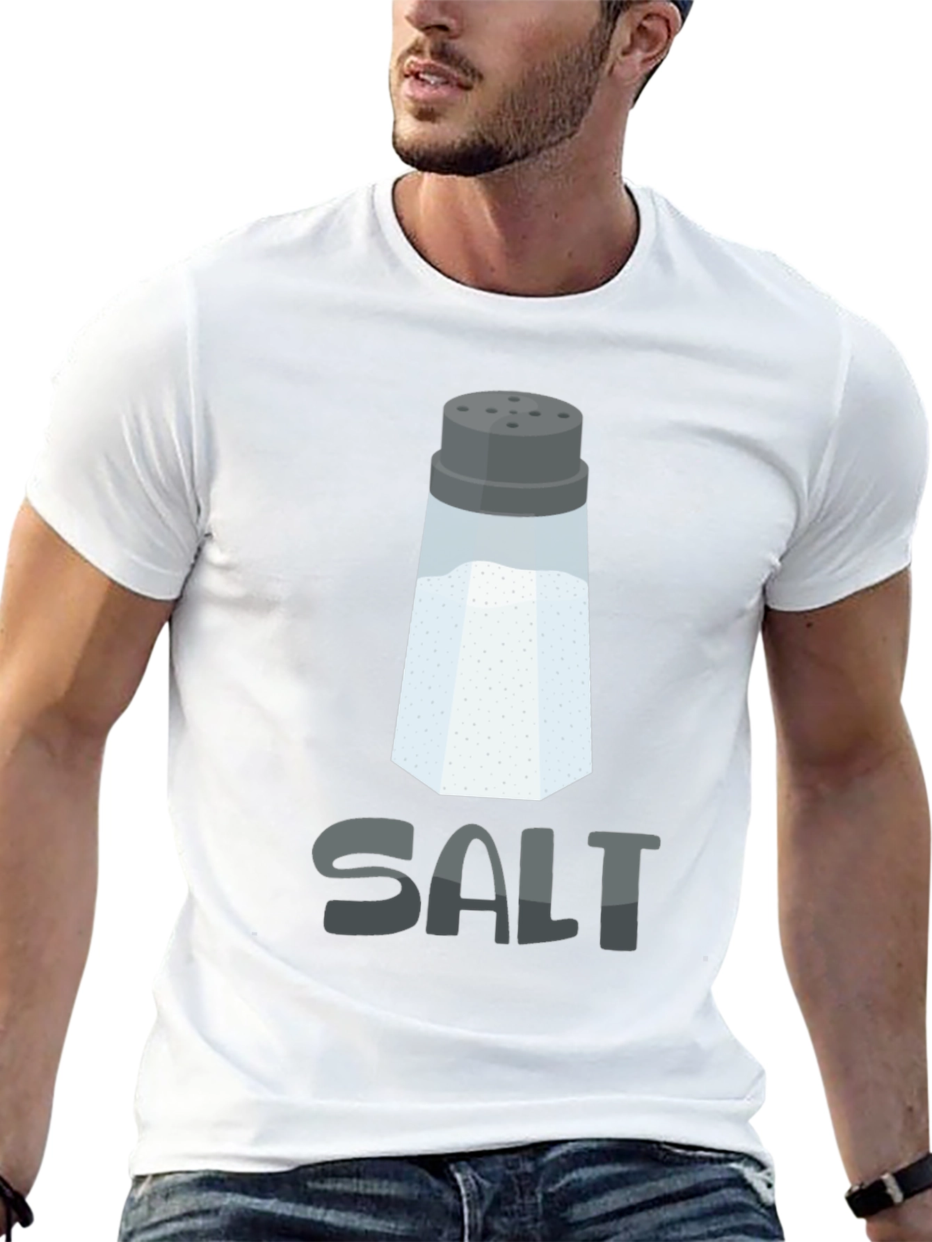 Black Salt Graphic Tee - Funny Pun T-Shirt view 13