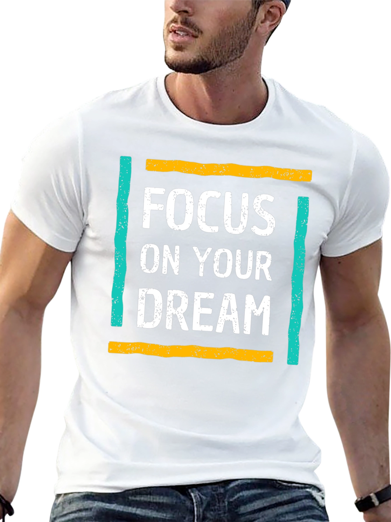Black Focus On Your Dream T-Shirt view 13