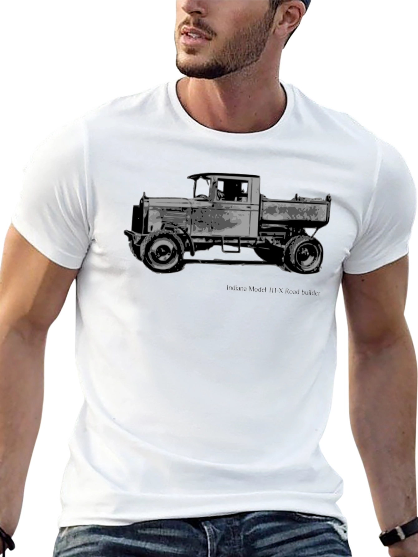 Vintage Truck Graphic Tee - Classic Black T-Shirt - 13