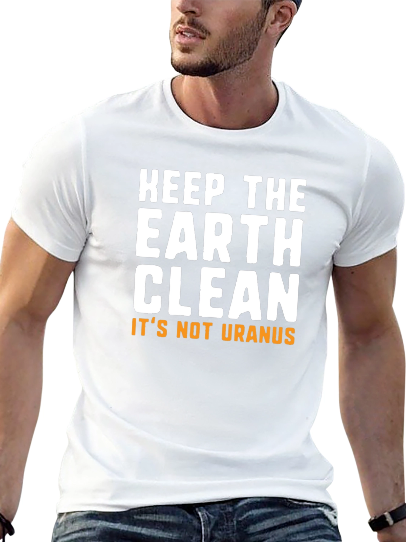 Black Keep The Earth Clean Funny Graphic T-Shirt view 13