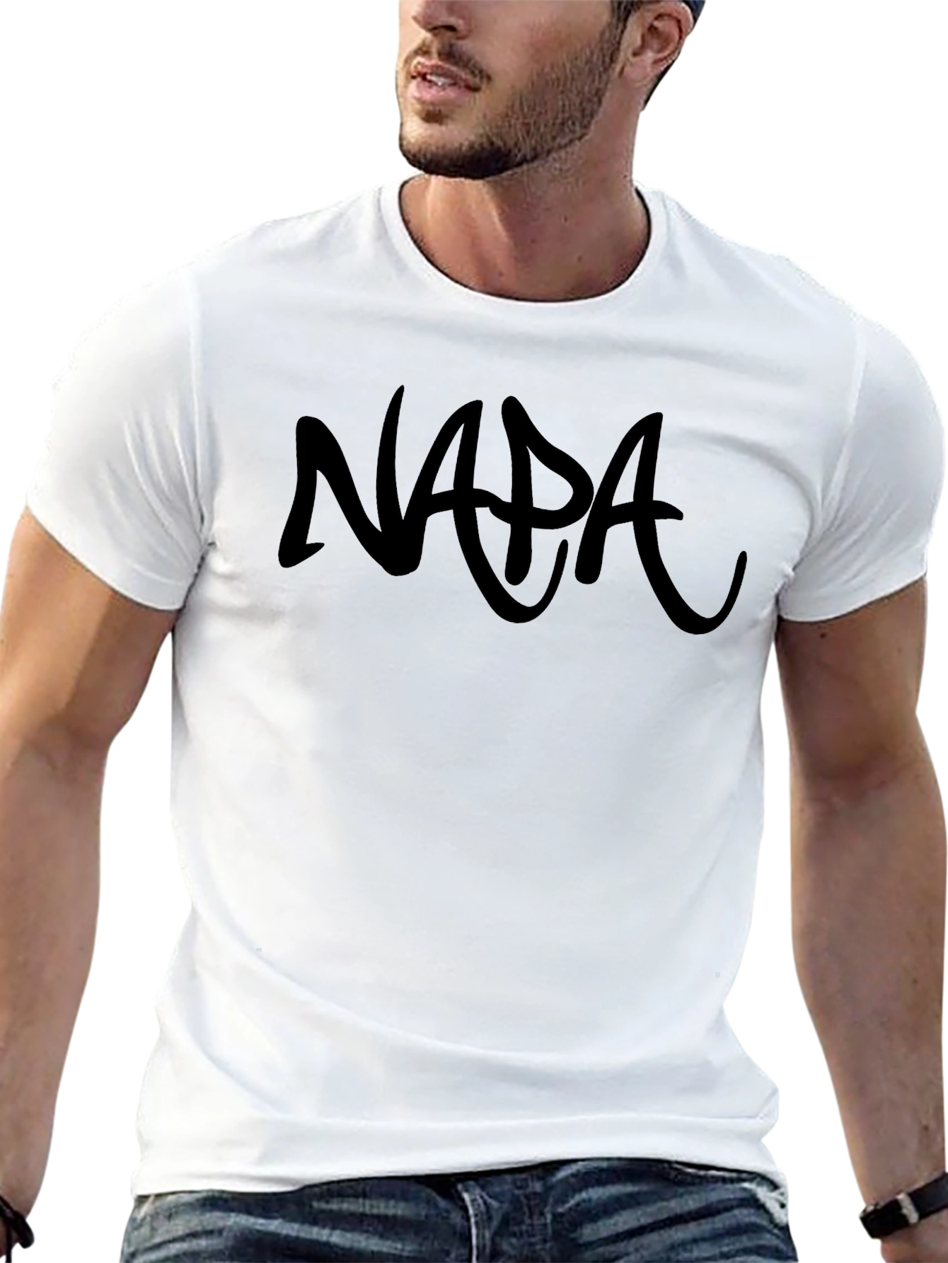 Black NAPA Logo Black Graphic Tee view 13