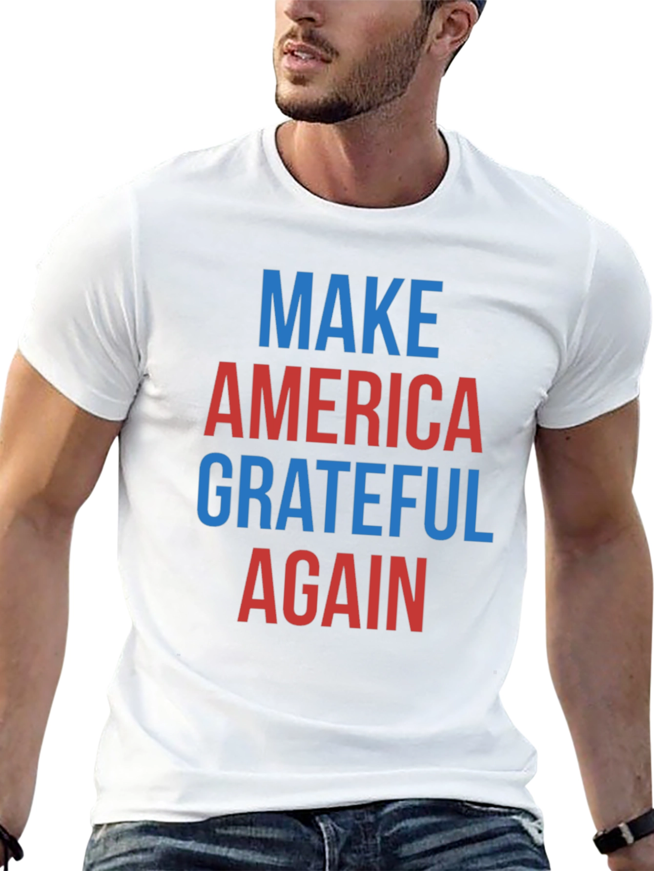 Black Make America Grateful Again T-Shirt view 13