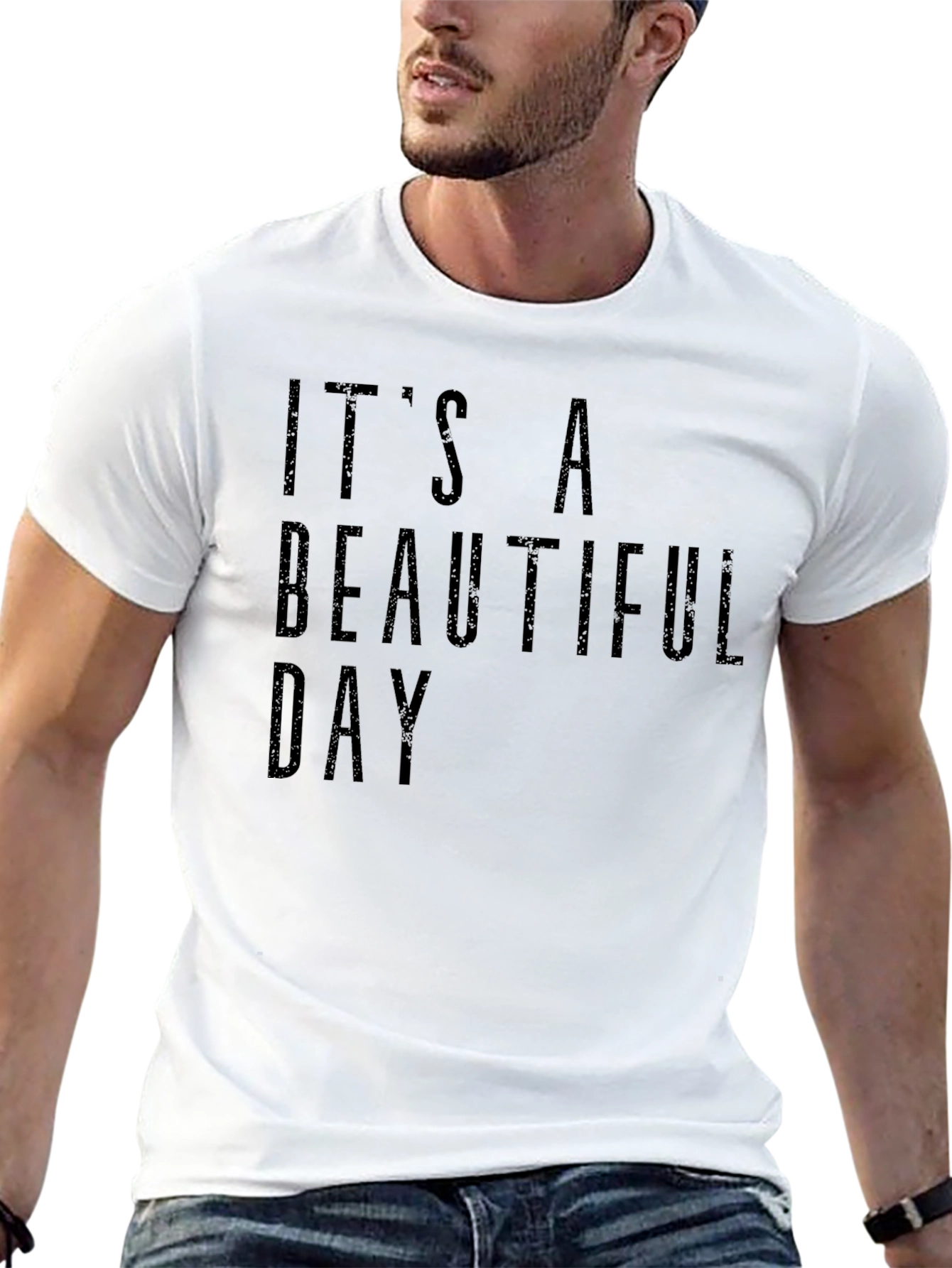 Black It's a Beautiful Day T-Shirt - Black view 13