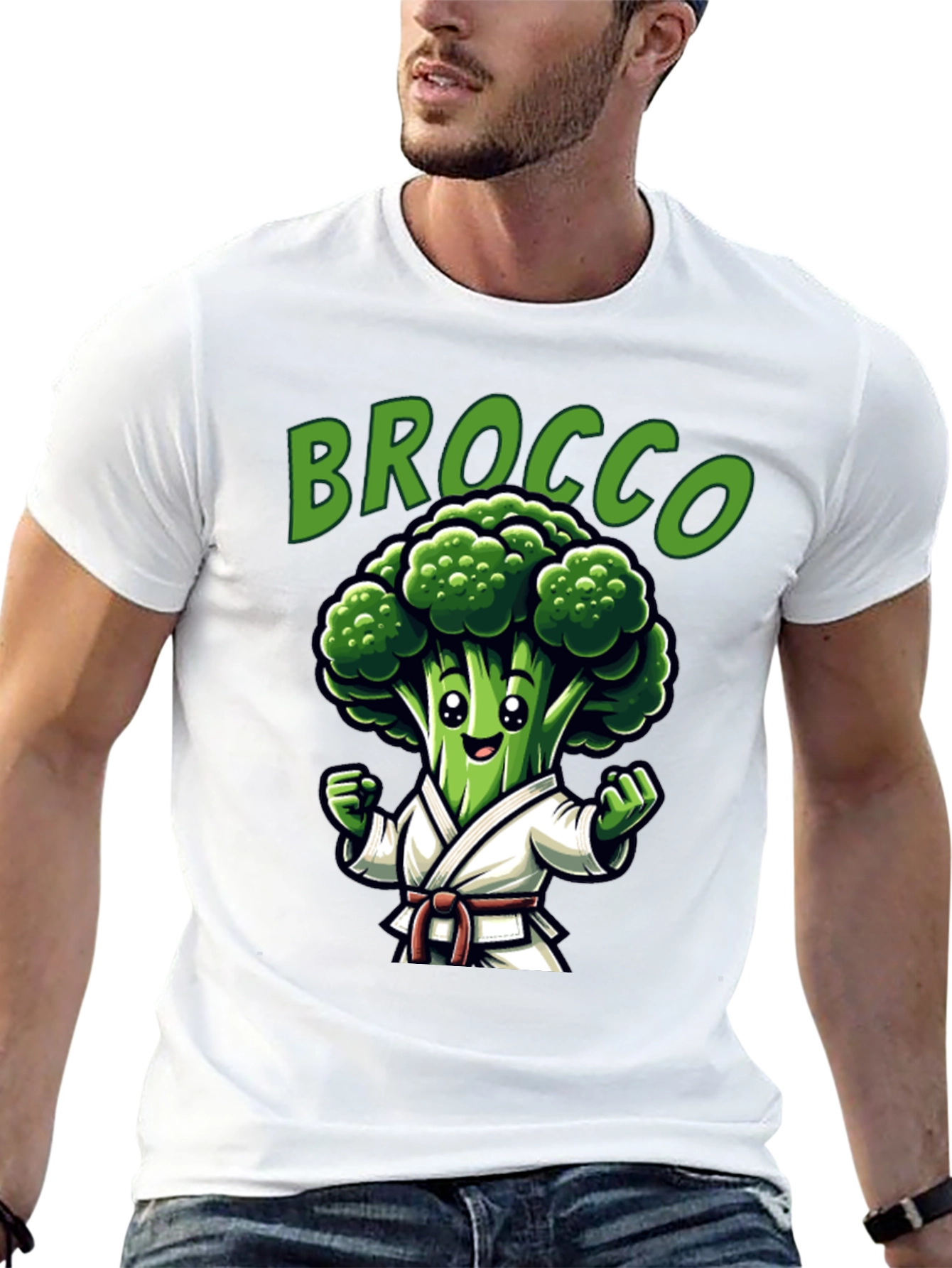 Brocco Karate T-Shirt - Funny Vegan Tee - 13