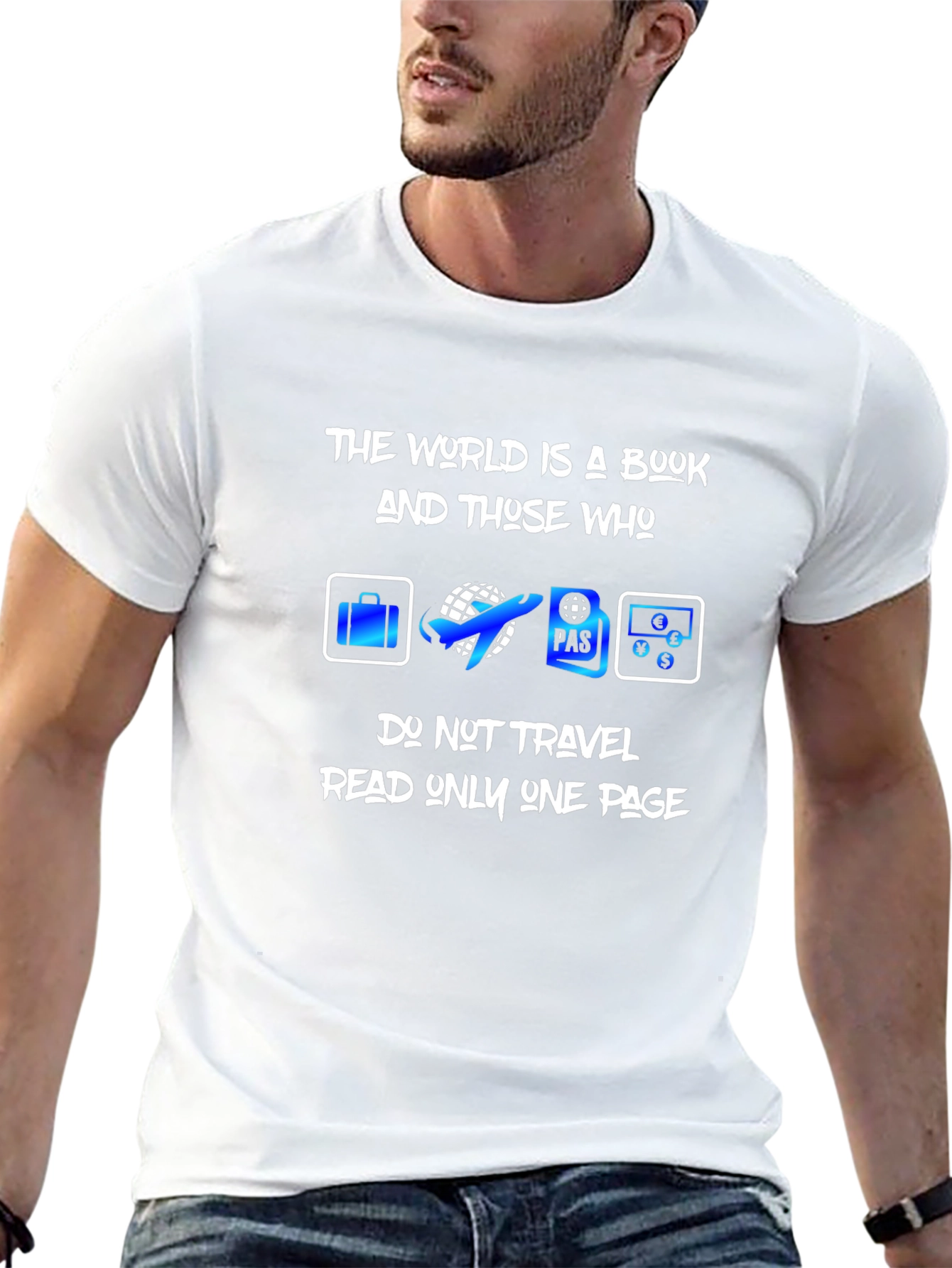 Travel Enthusiast T-Shirt - World is a Book - 13