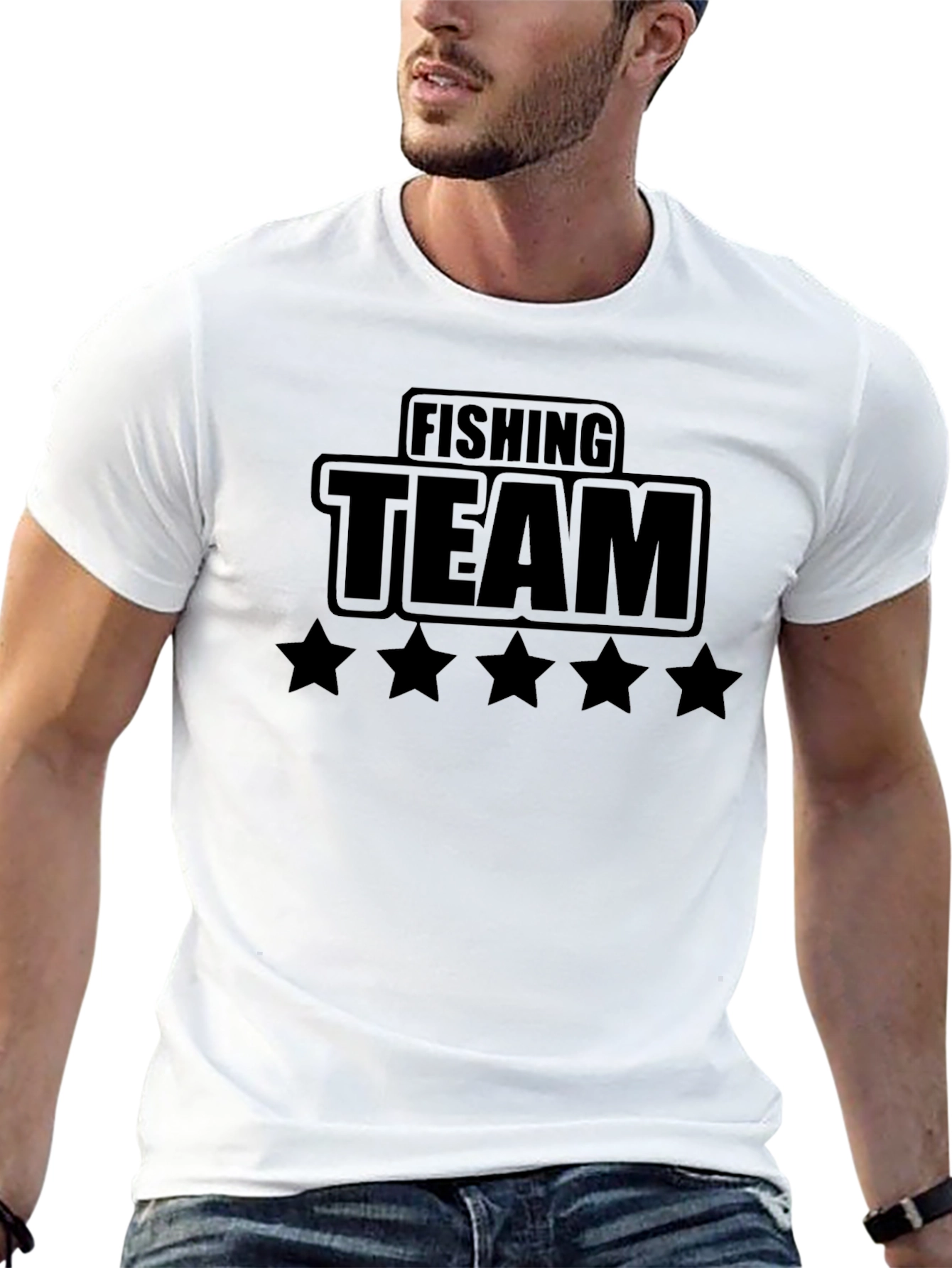 Black Fishing Team Black T-Shirt view 13