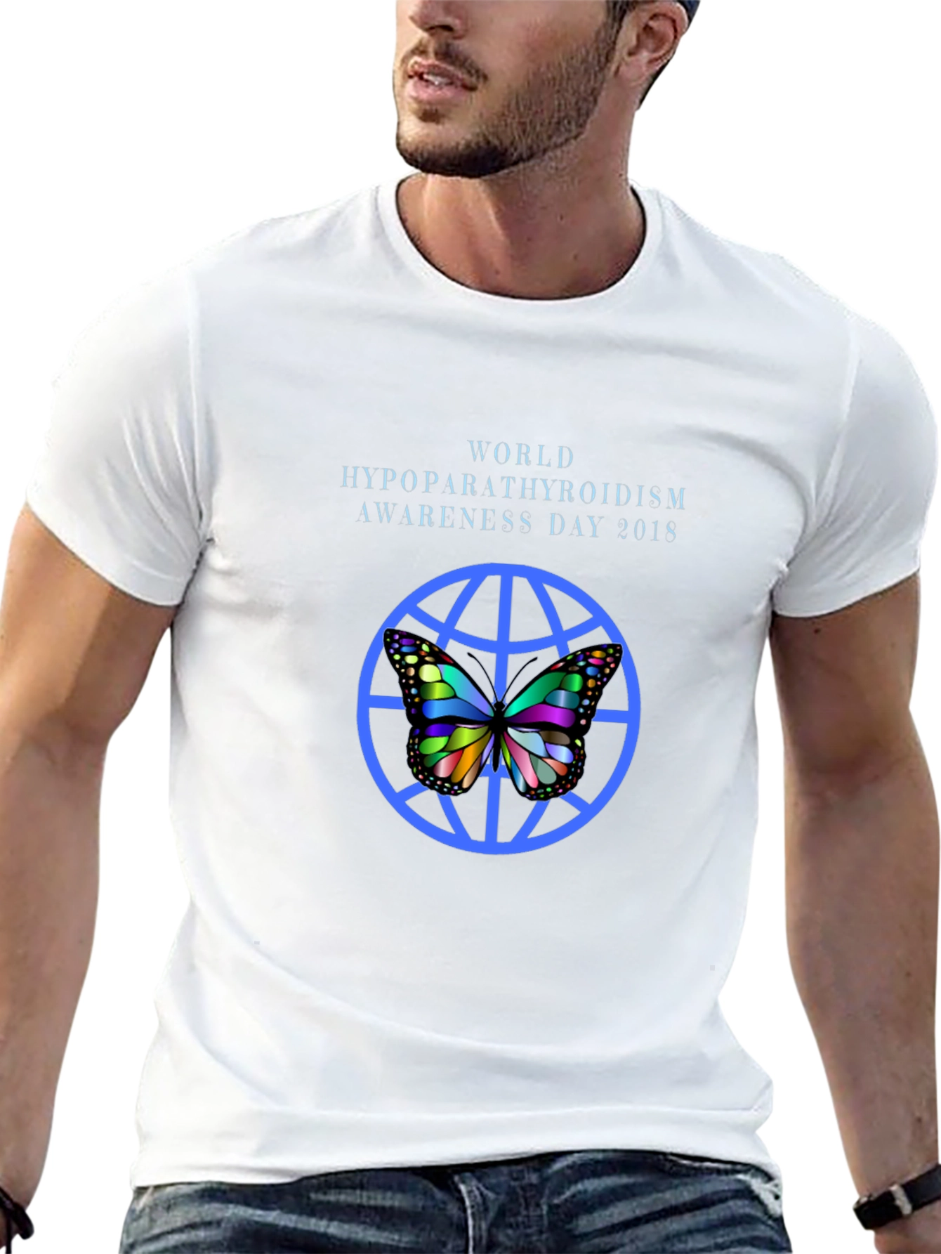 Black Hypoparathyroidism Awareness T-Shirt view 13