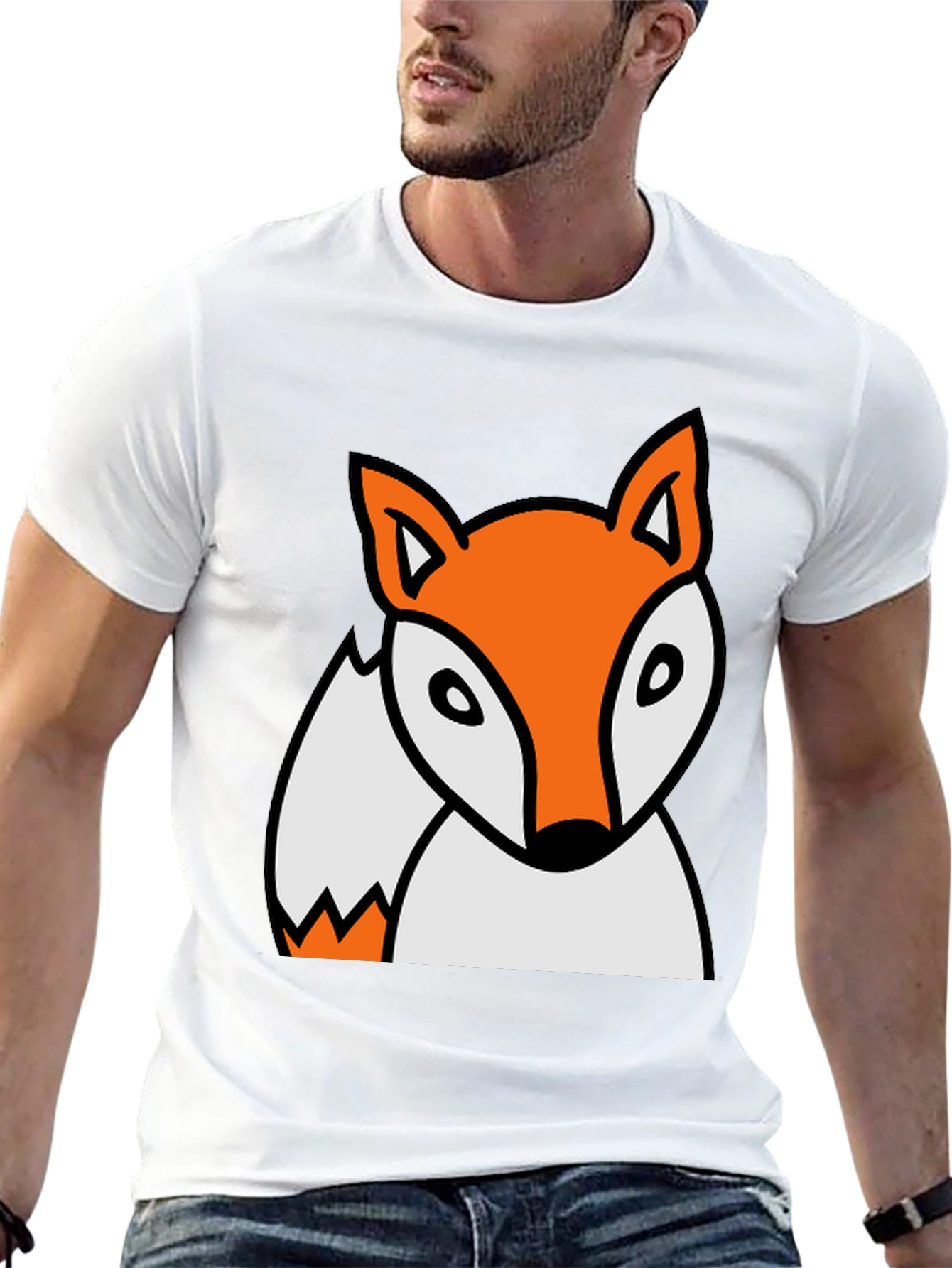 Black Fox Graphic Black T-Shirt view 13