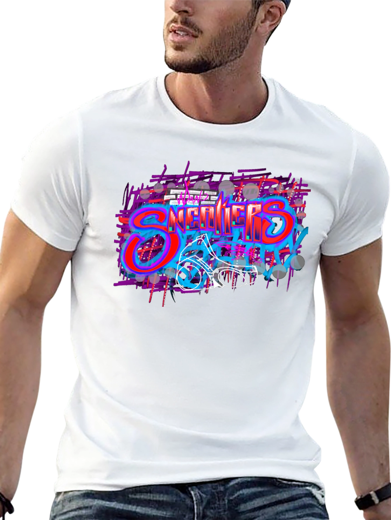 Black Sneakers Graffiti T-Shirt - Urban Style view 13