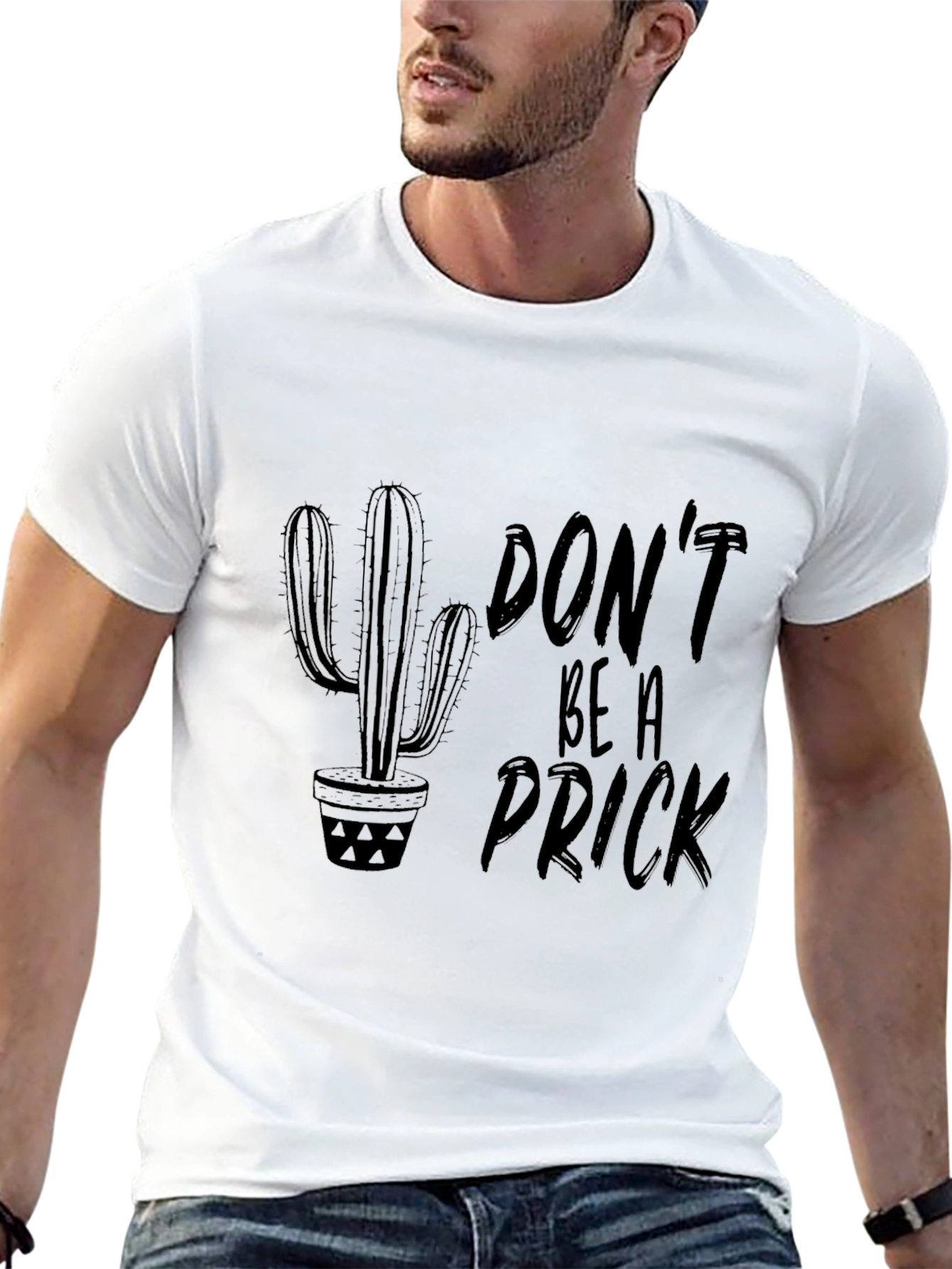 Black Don't Be A Prick Graphic T-Shirt view 13
