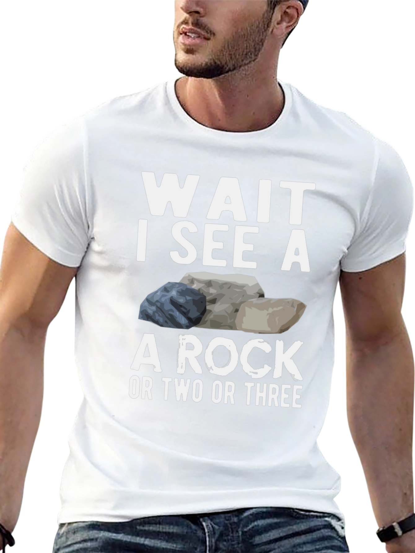 Black Funny Rock Lover T-Shirt view 13