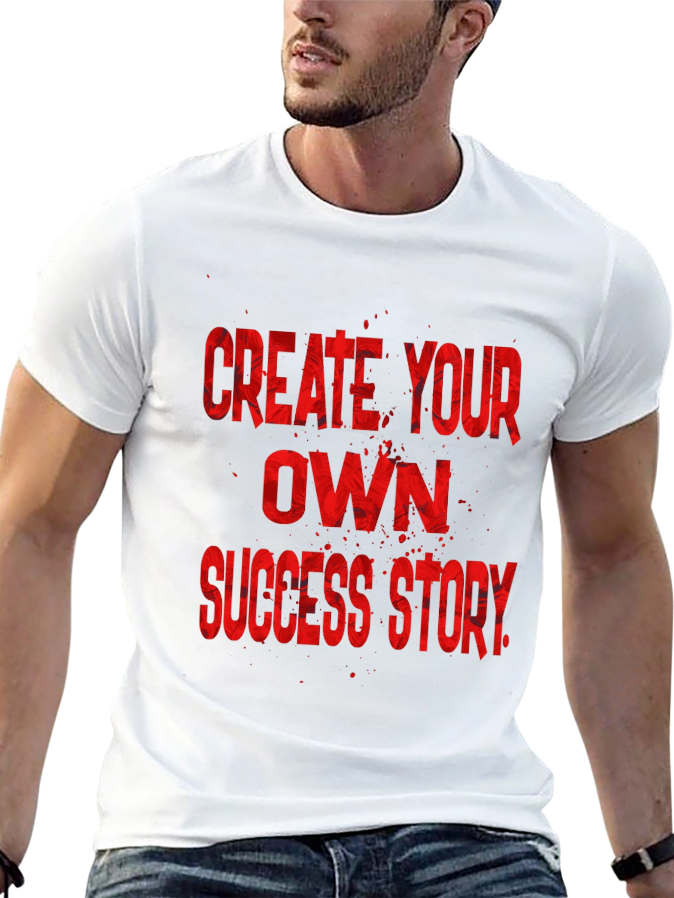 Black Create Your Own Success Story Black T-Shirt view 13