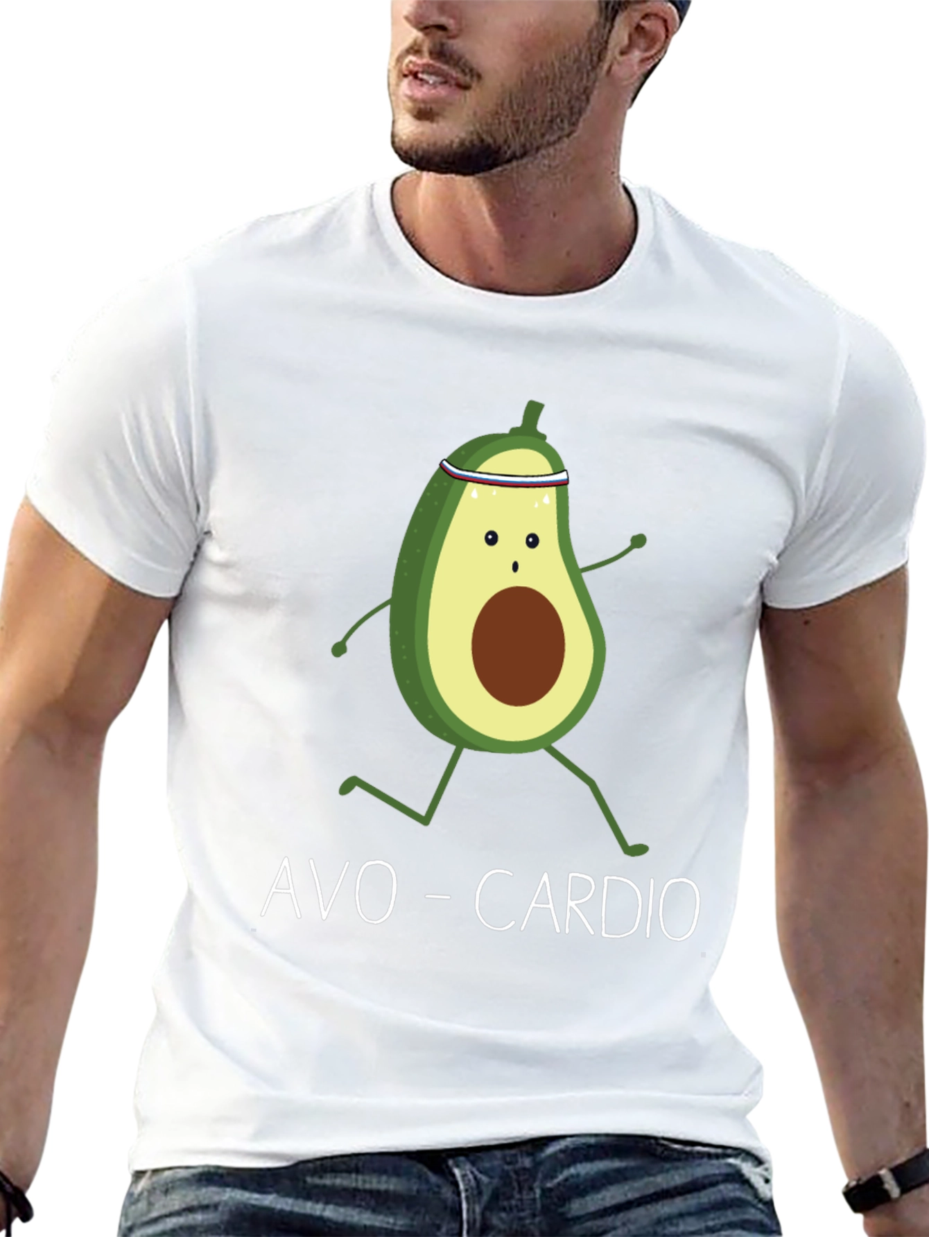 Black Avo-Cardio Avocado Running Graphic T-Shirt view 13