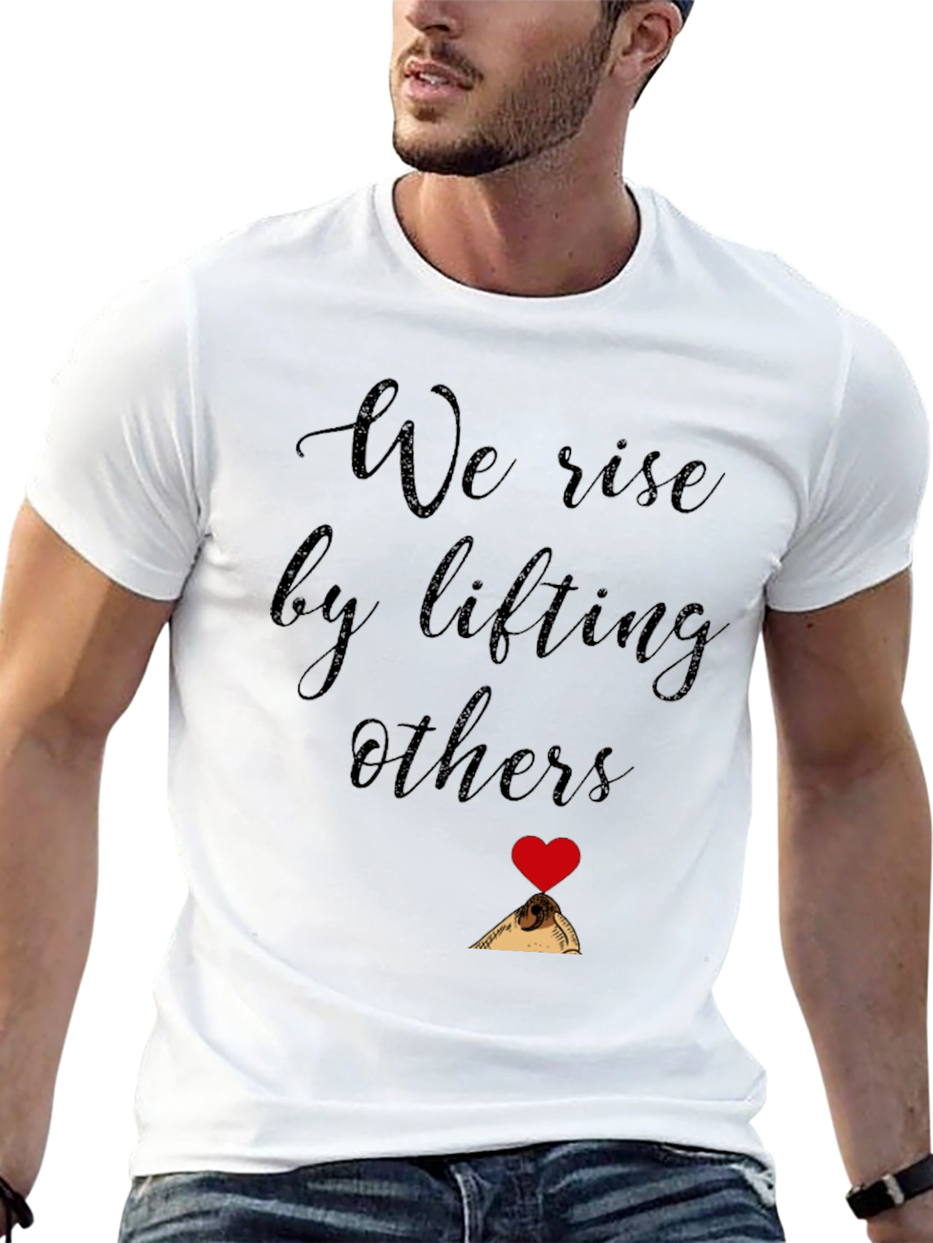 Black We Rise by Lifting Others Graphic Tee view 13