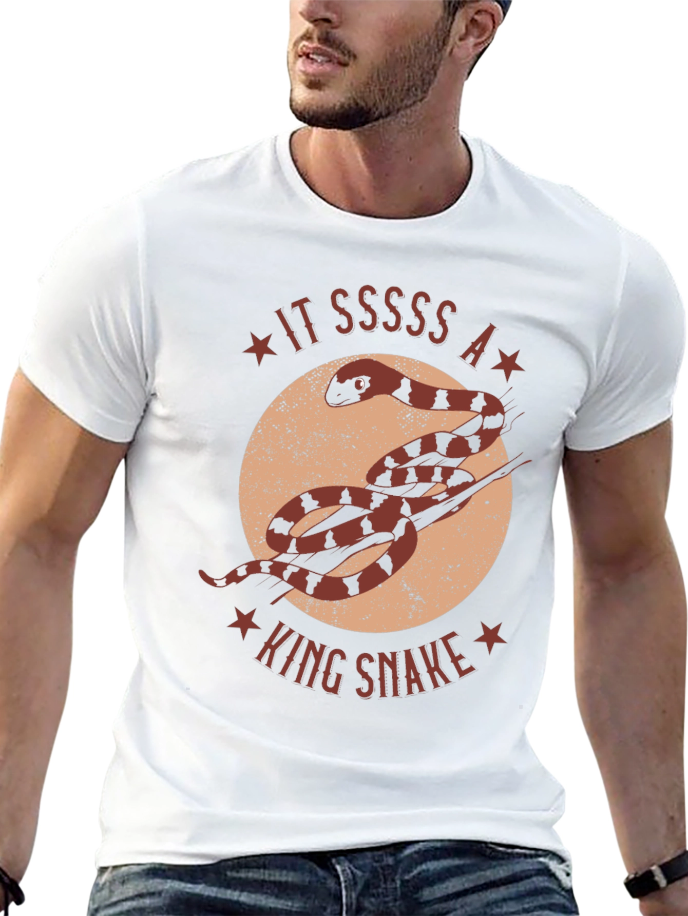 Black King Snake Graphic T-Shirt - Unique Animal Design view 13