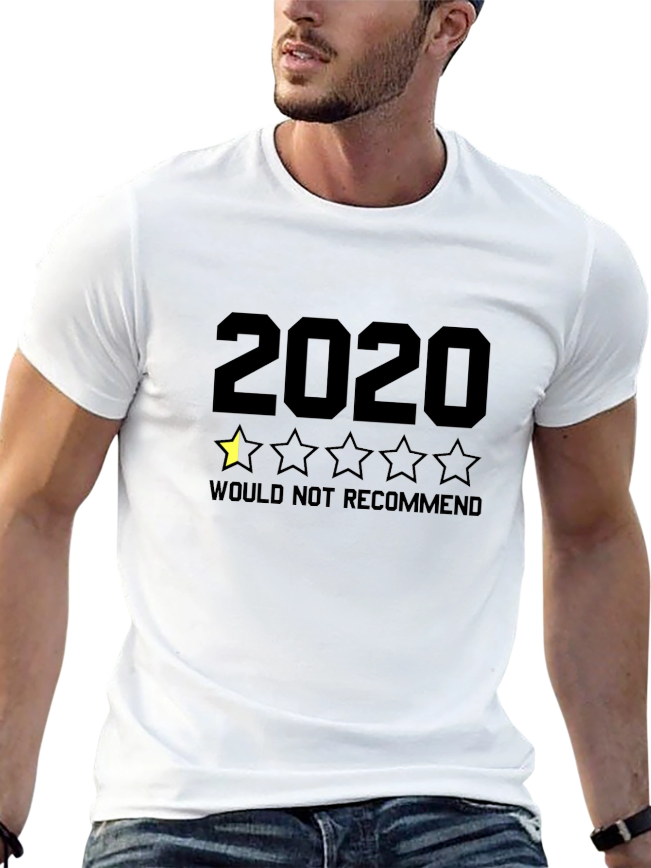 Black 2020 One Star Review T-Shirt - Funny Graphic Tee view 13