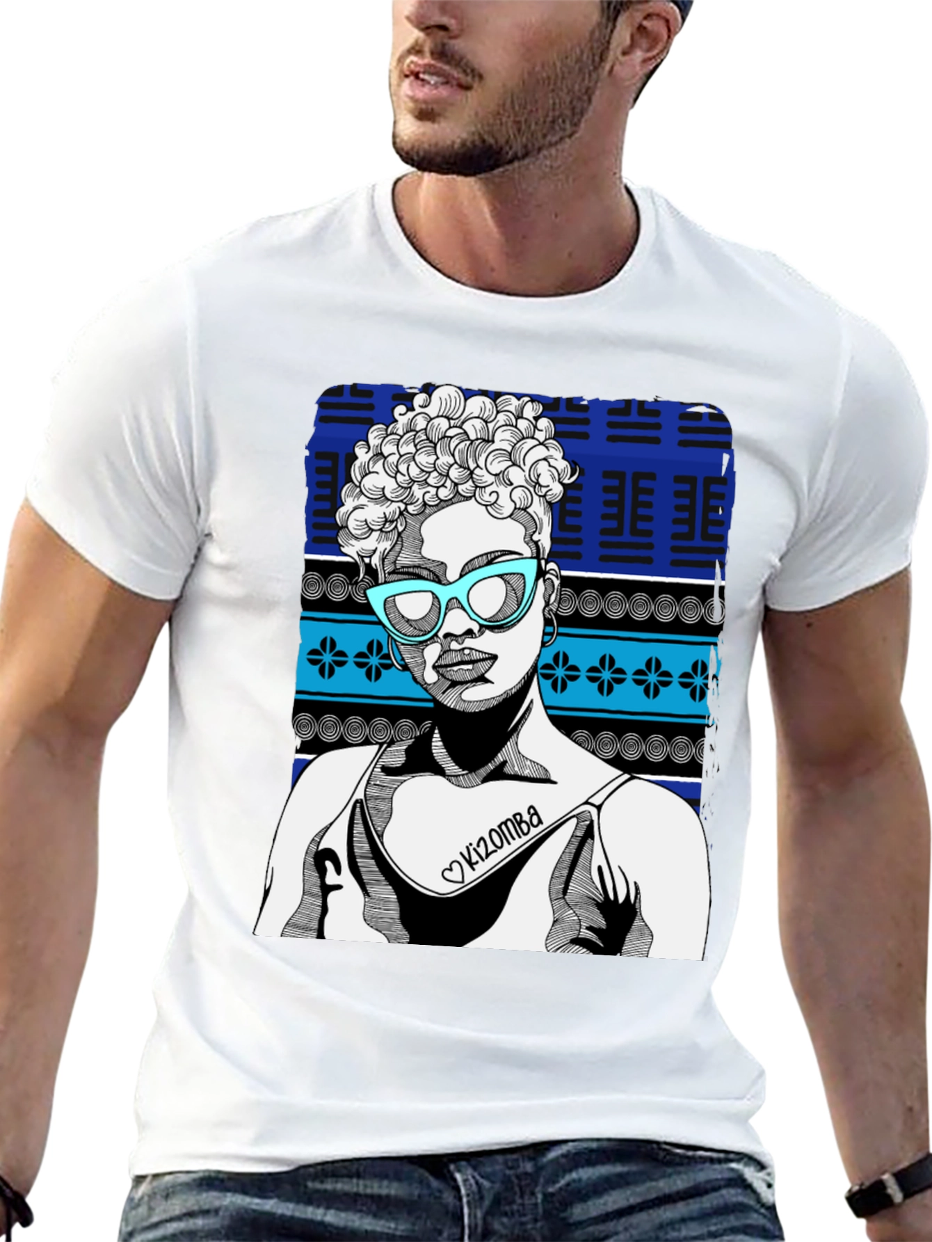 Black Kizomba Woman Graphic Tee - Stylish Black T-Shirt view 13