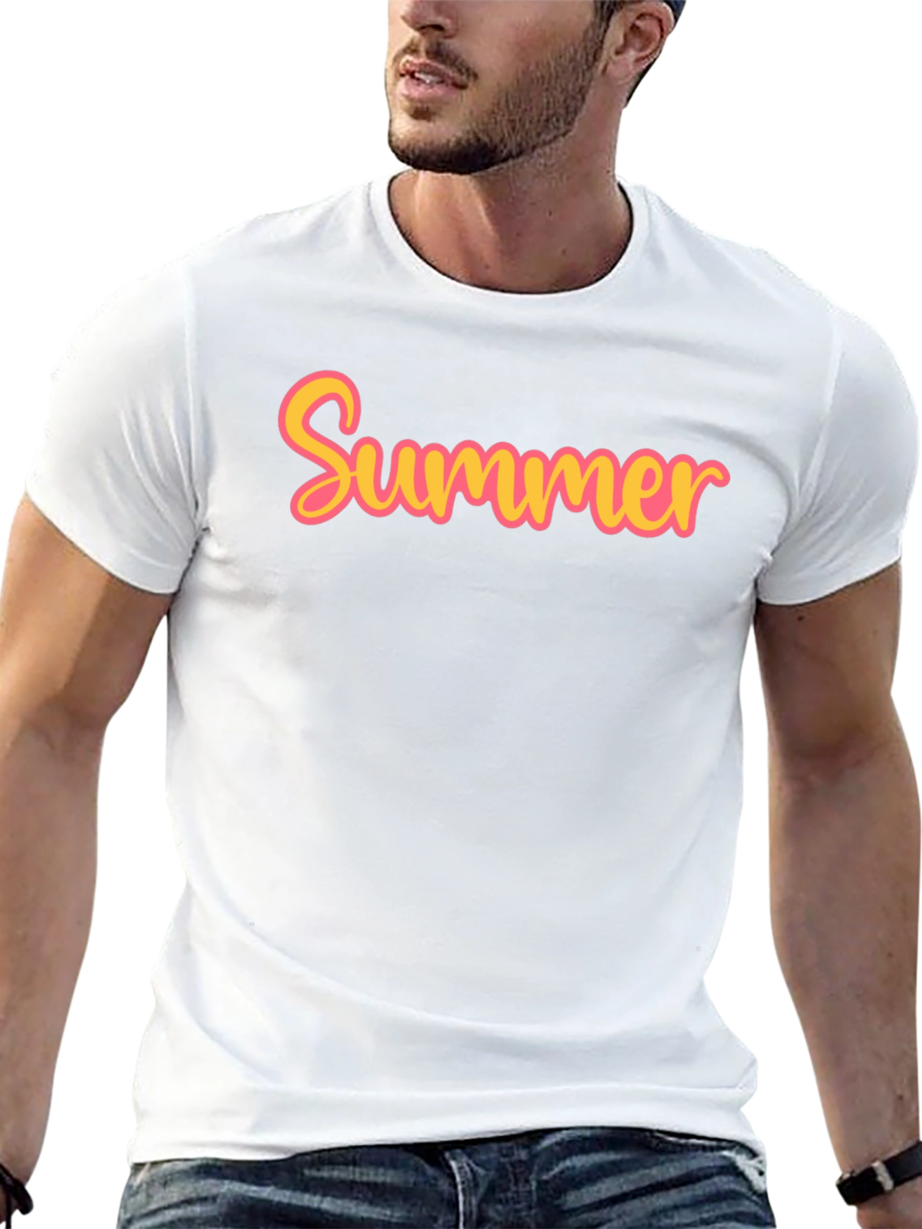 Black Summer Graphic T-Shirt - Casual Cotton Tee view 13