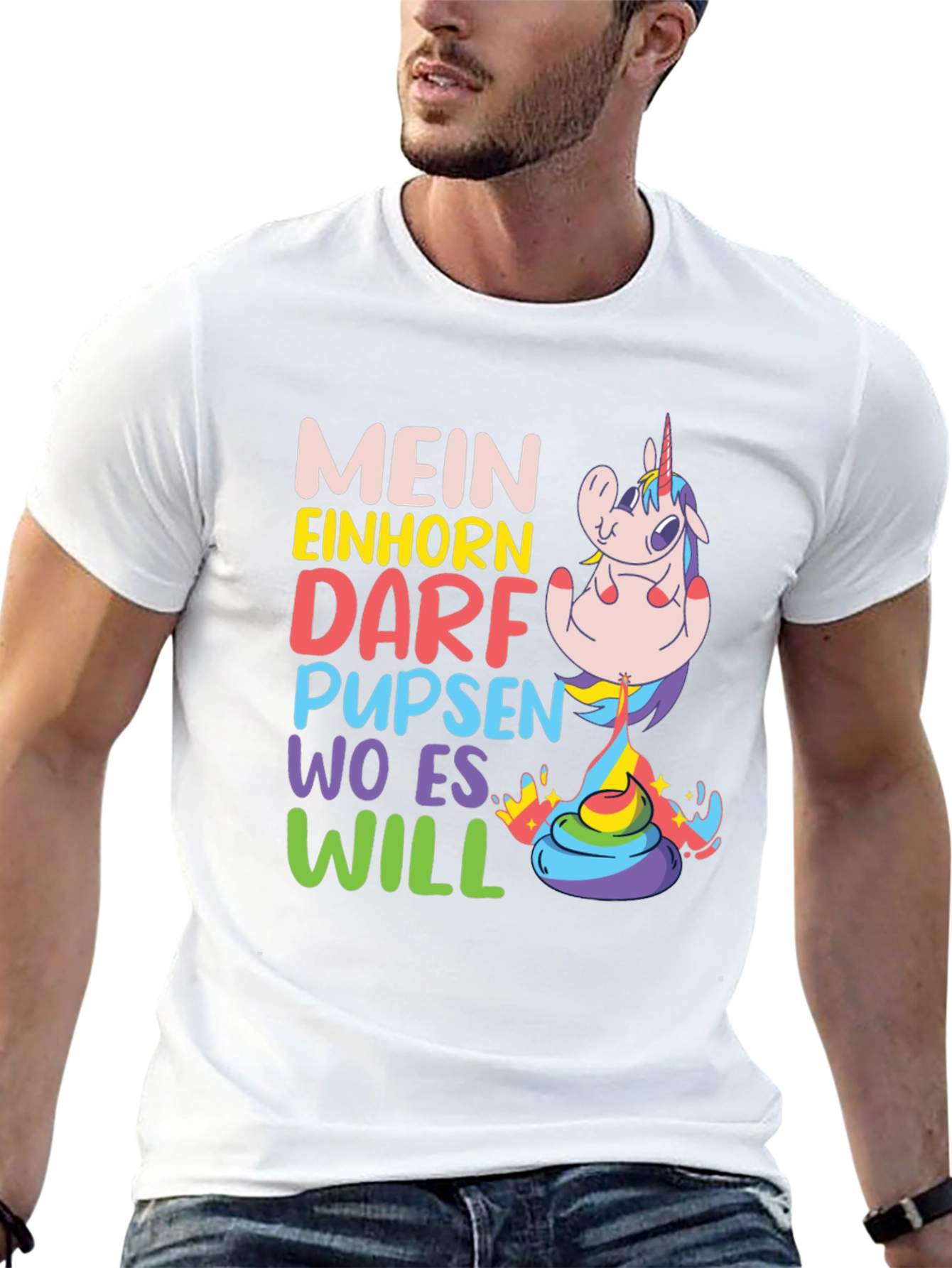 Funny Unicorn Fart T-Shirt - Mein Einhorn - 13