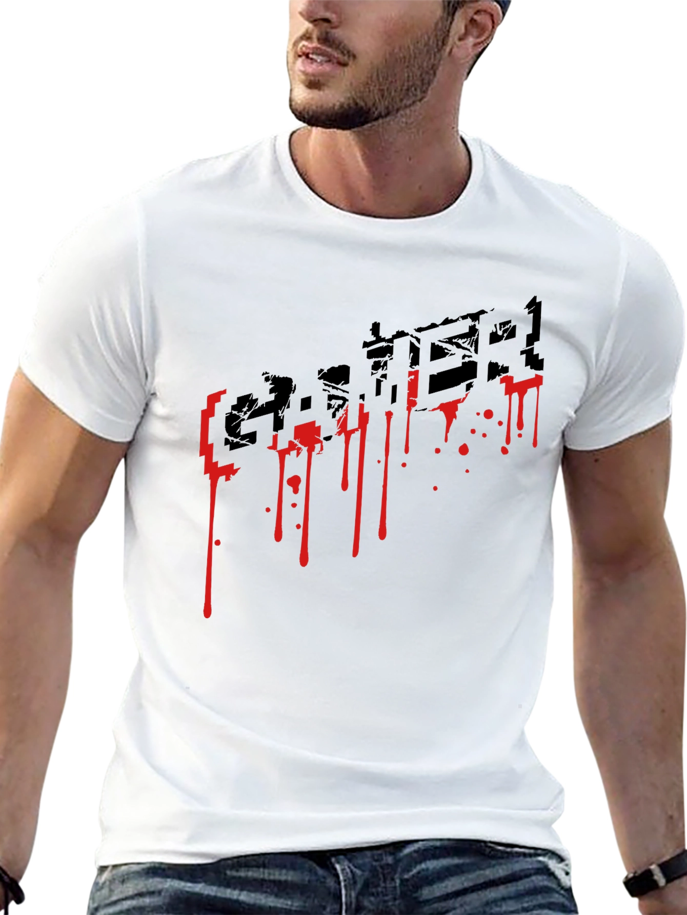 Black Gamer Graphic Print T-Shirt view 13