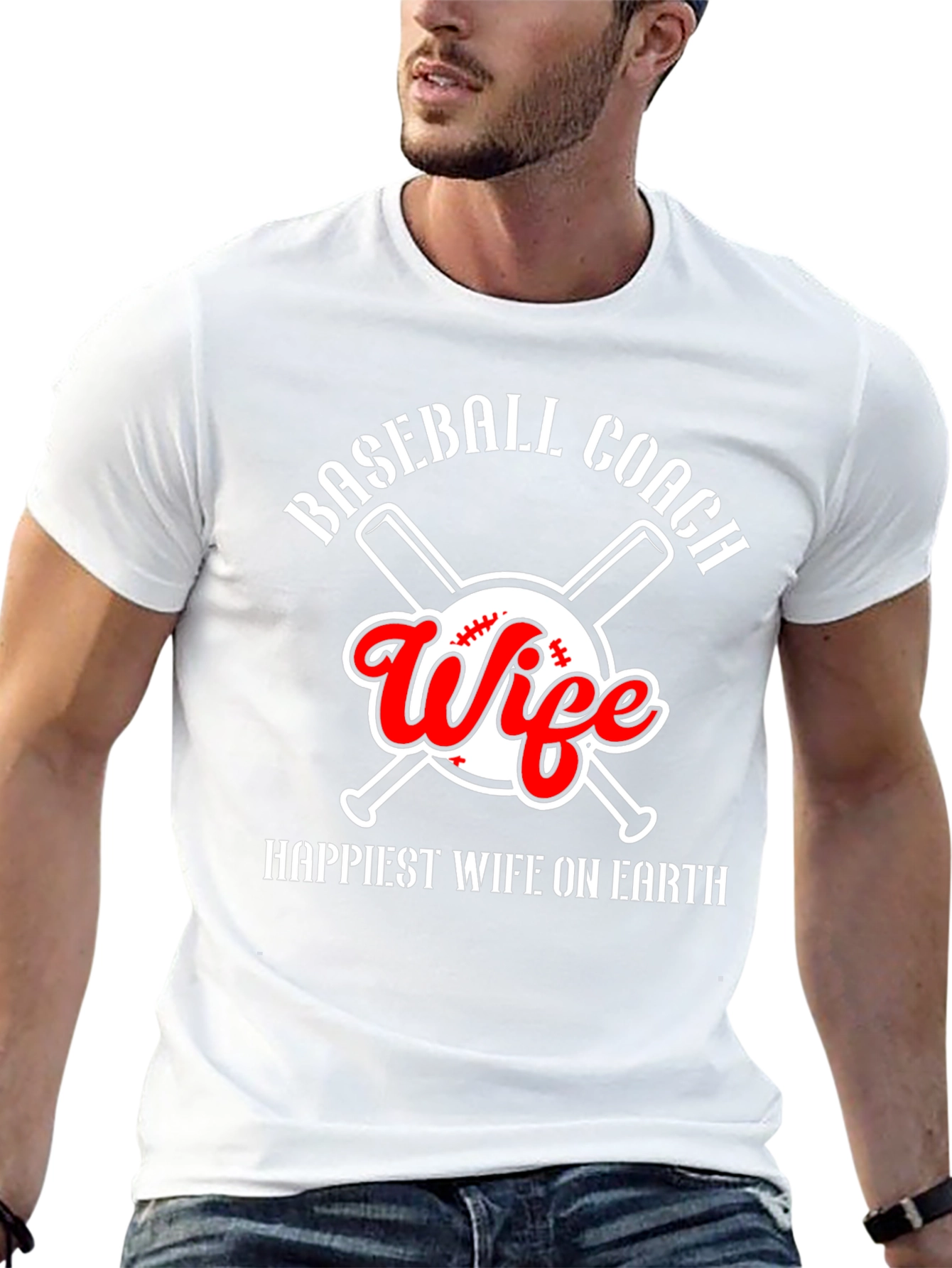 Black Baseball Coach Wife Graphic Tee view 13