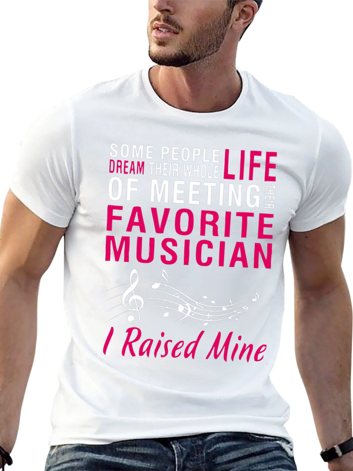 Black Proud Musician Parent T-Shirt - Raised Mine! view 13