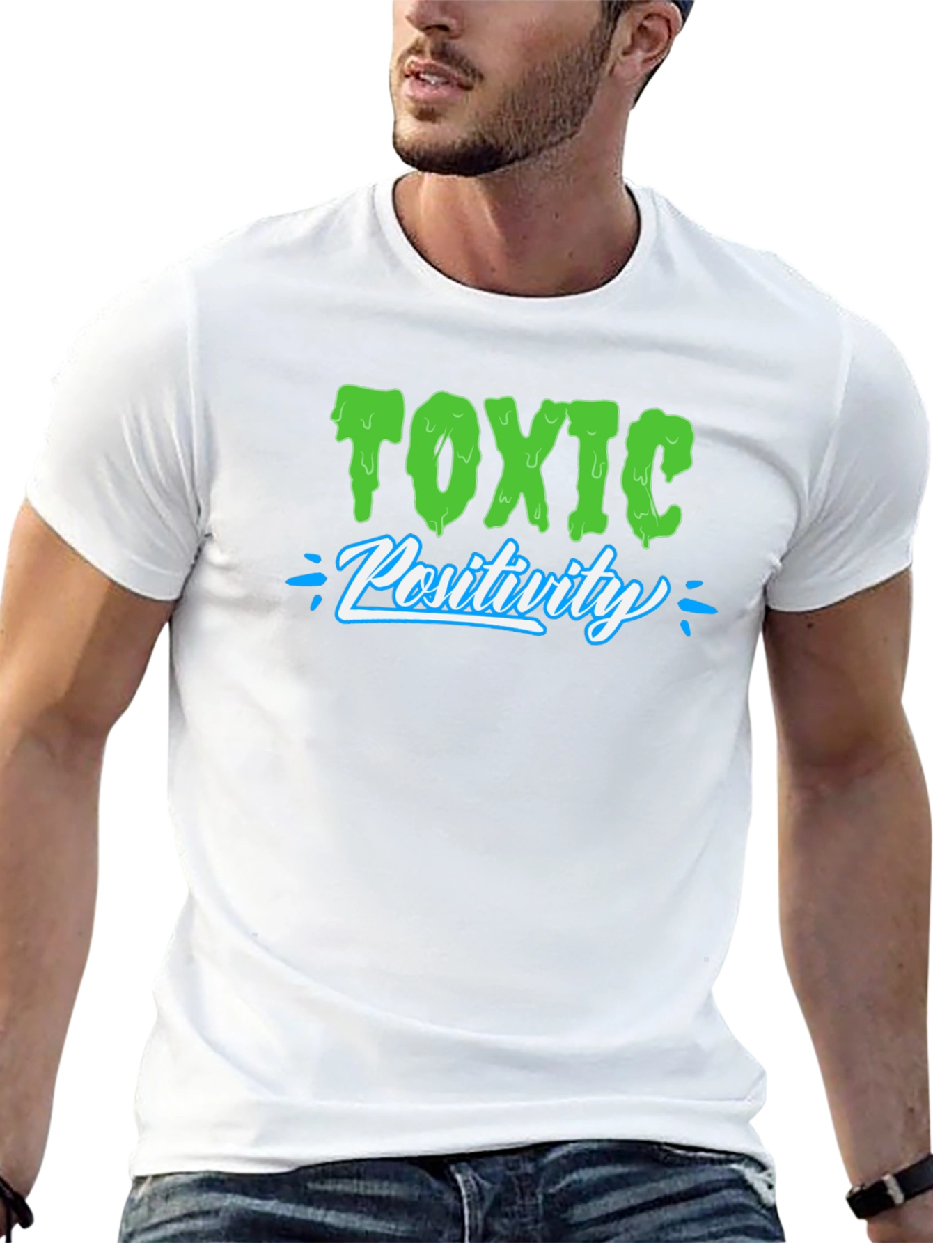Black Toxic Positivity T-Shirt - Funny Sarcastic Tee view 13