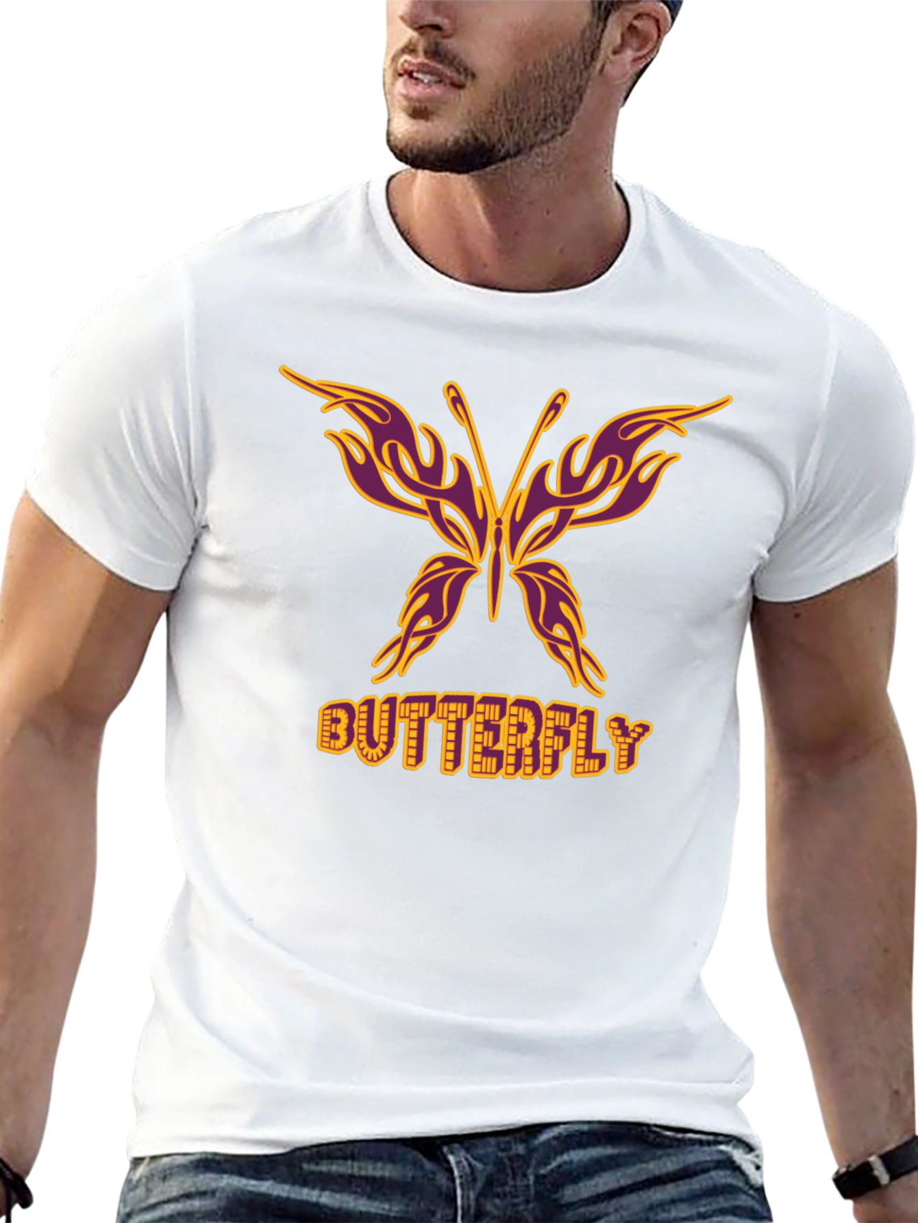 Black Butterfly Graphic Tee - Unique Design view 13