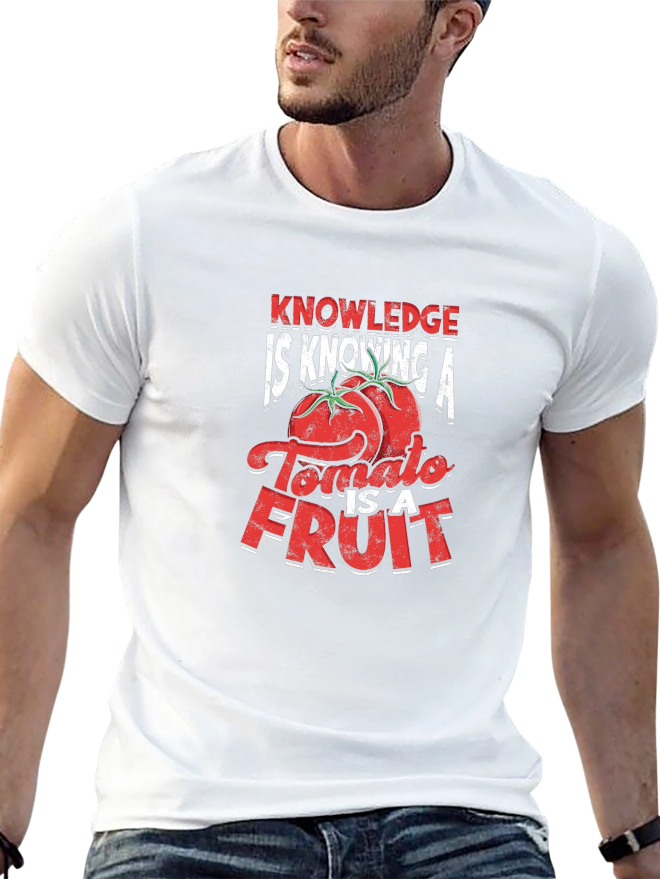 Black Tomato is a Fruit T-Shirt - Knowledge is Knowing view 13