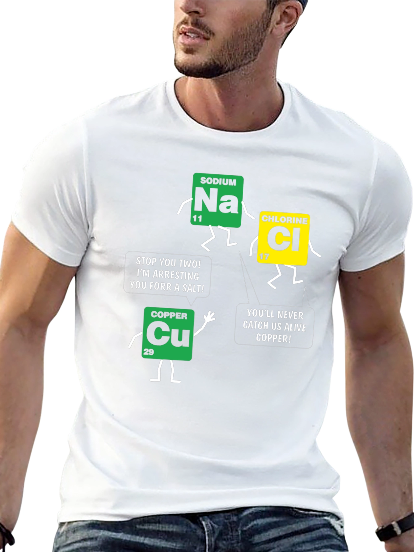 Black Funny Science Chemistry T-Shirt view 13