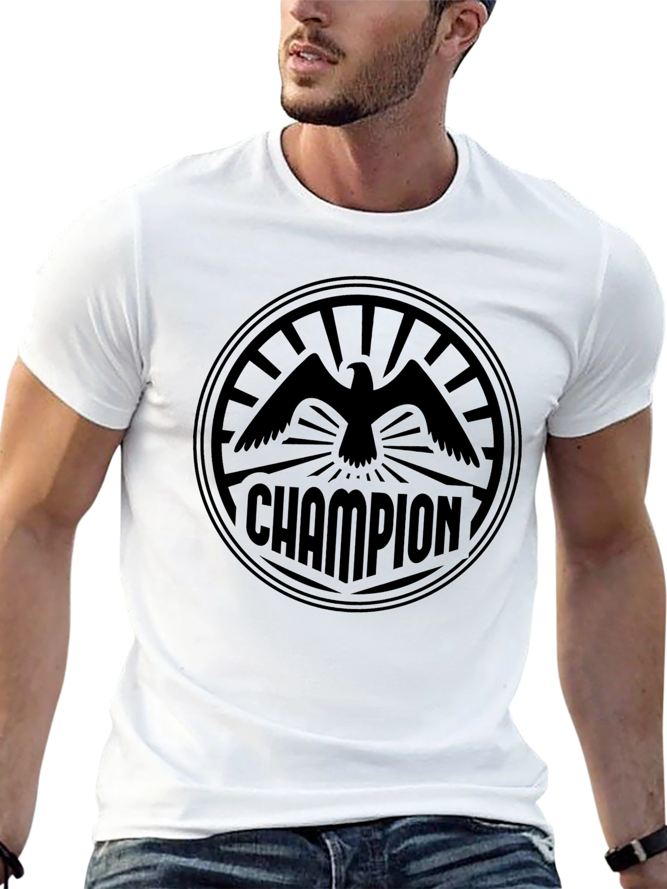 Black Champion Eagle Graphic Black T-Shirt view 13