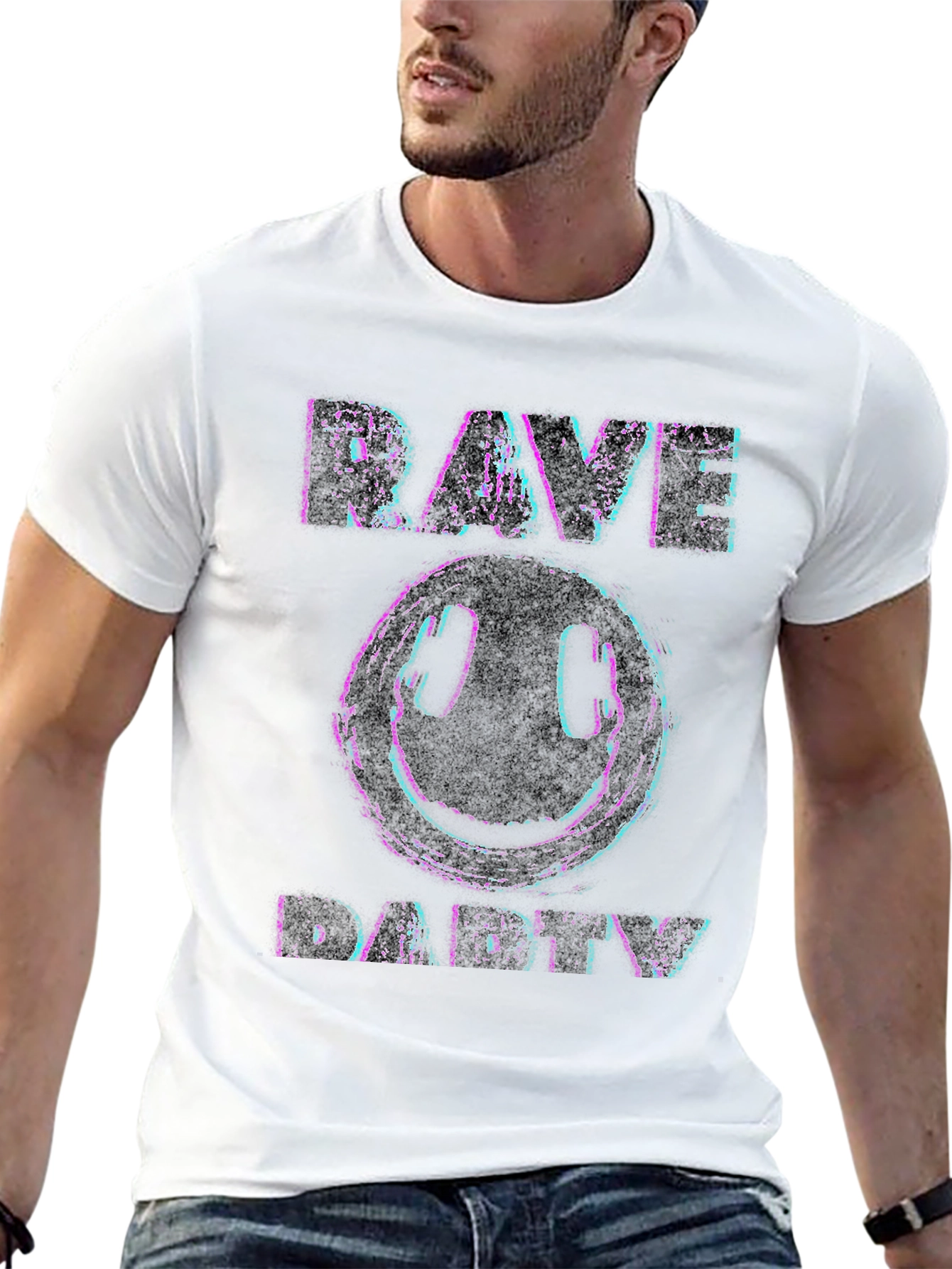 Black Rave Daddy Graphic T-Shirt - Black view 13