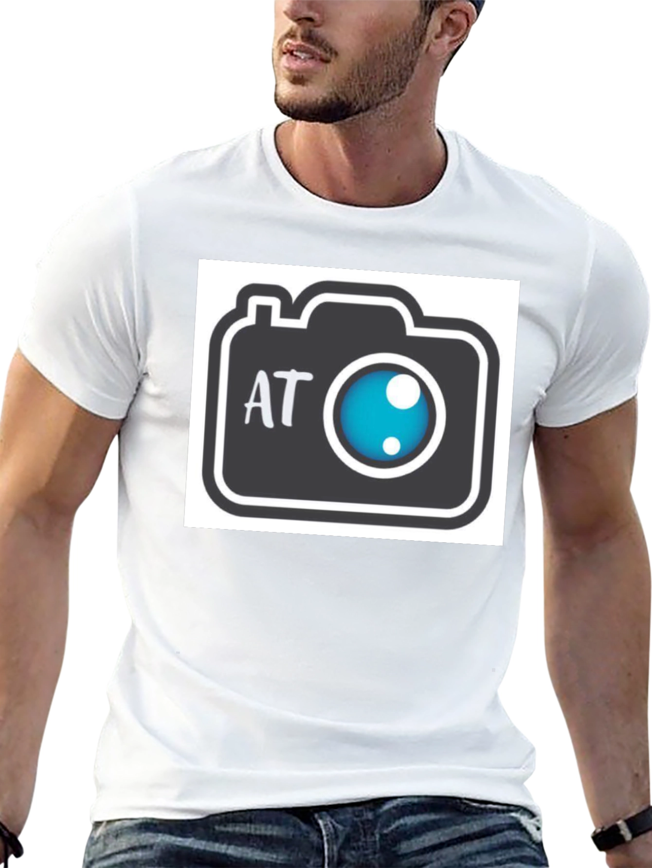 Black Camera Graphic Black T-Shirt view 13