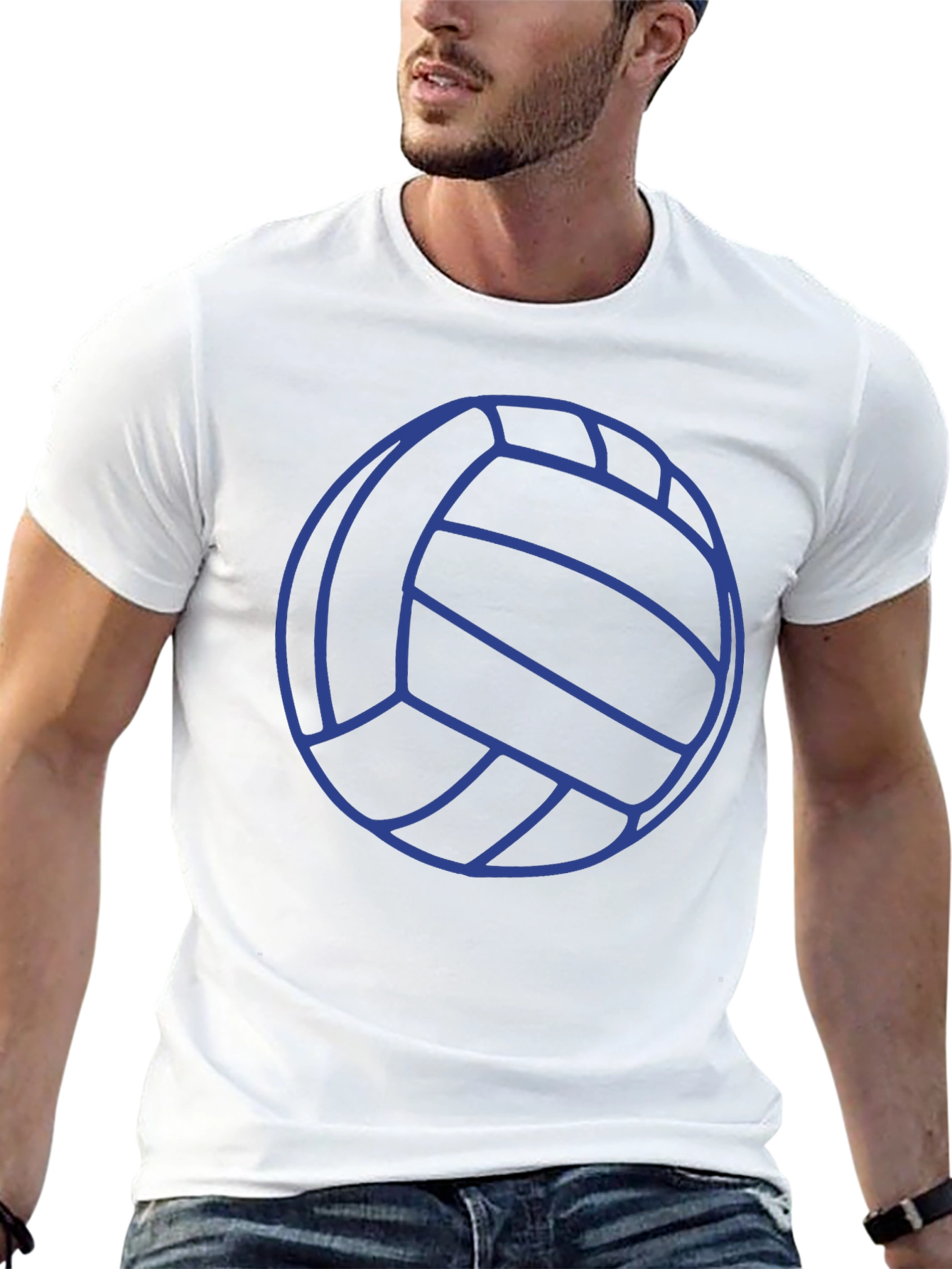 Black Volleyball Graphic T-Shirt view 13