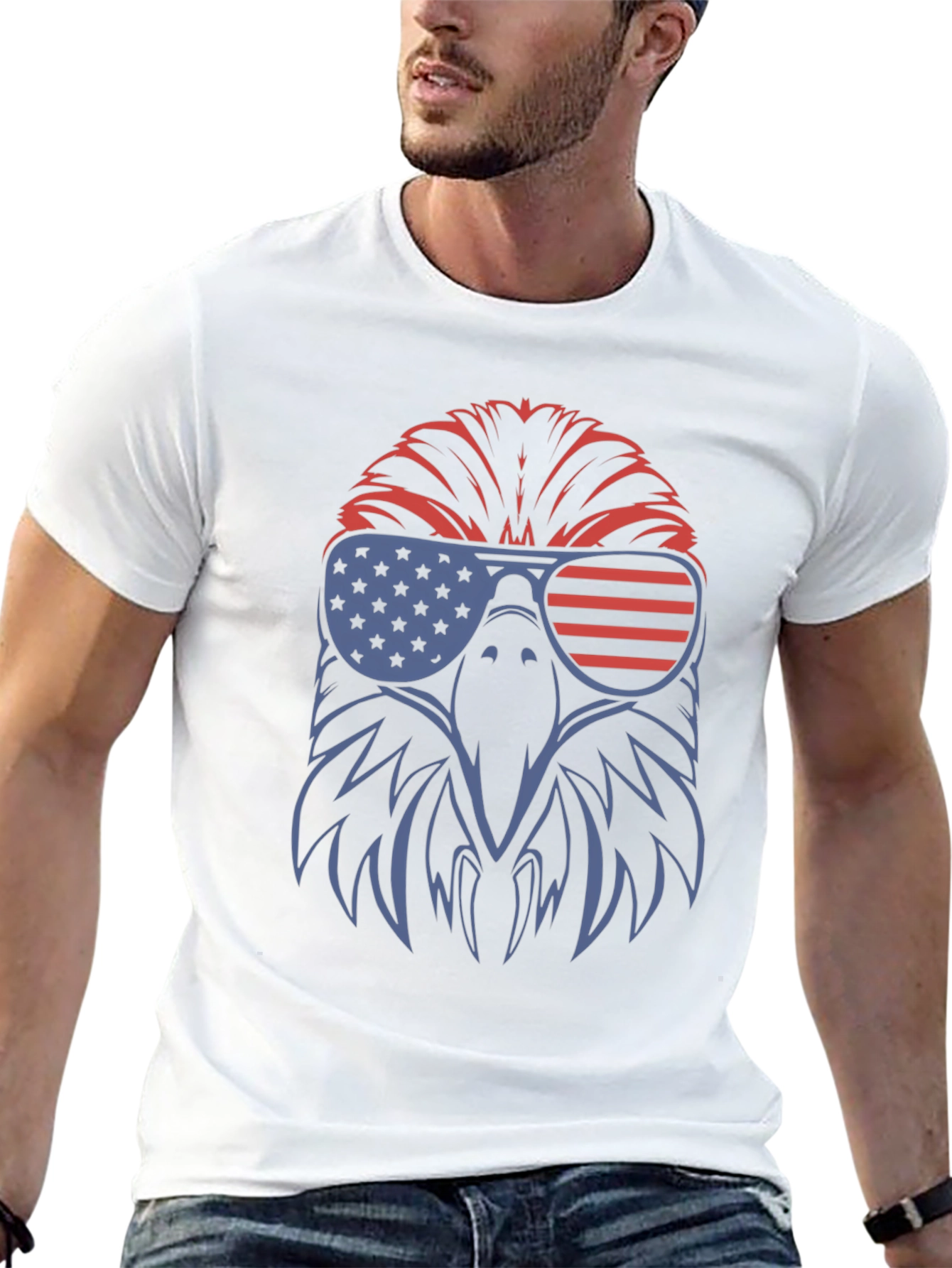 Black USA Eagle Graphic Tee - Patriotic Pride view 13