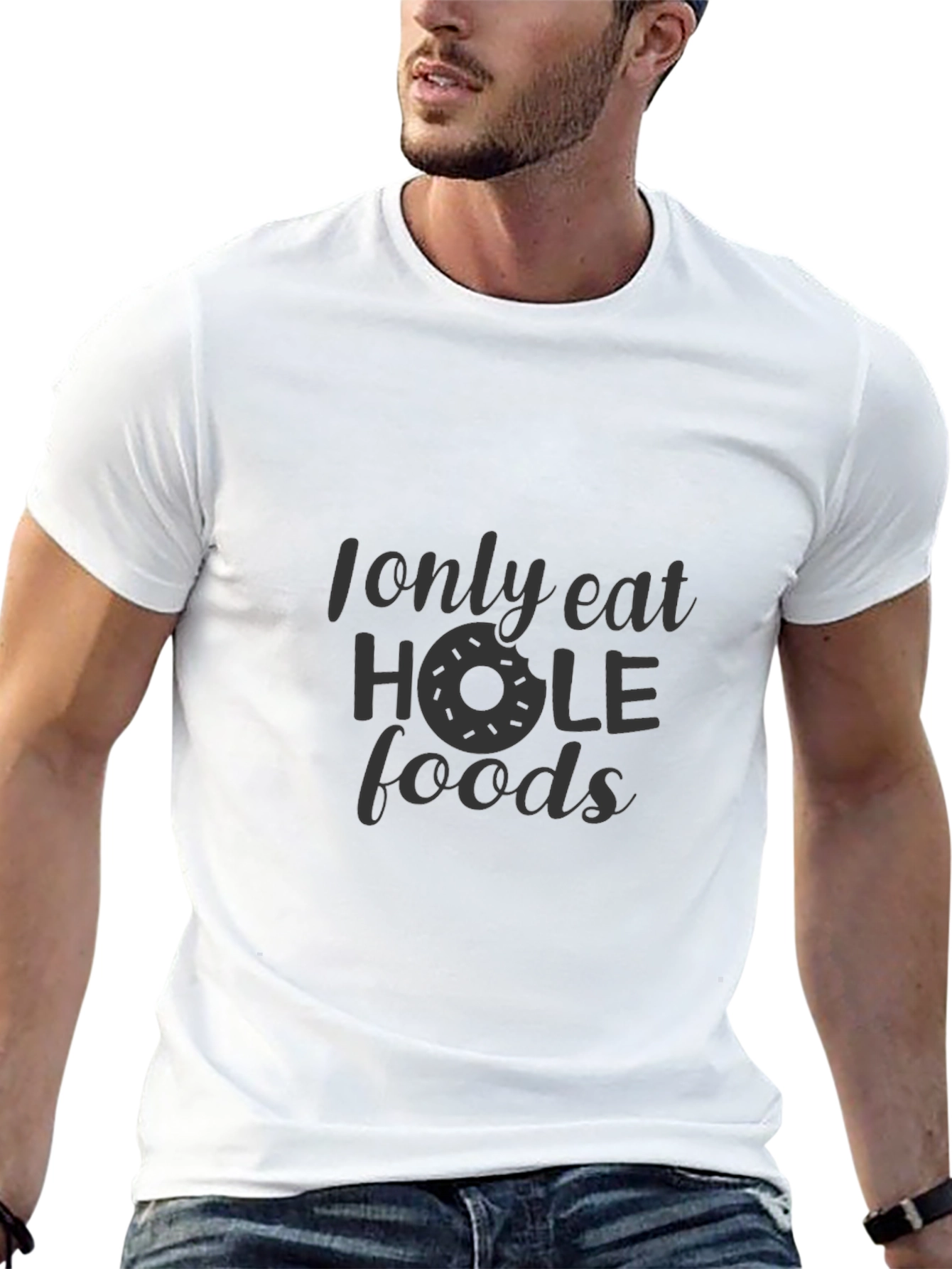 Black Hole Foods Graphic Tee - Funny Donut Shirt view 13