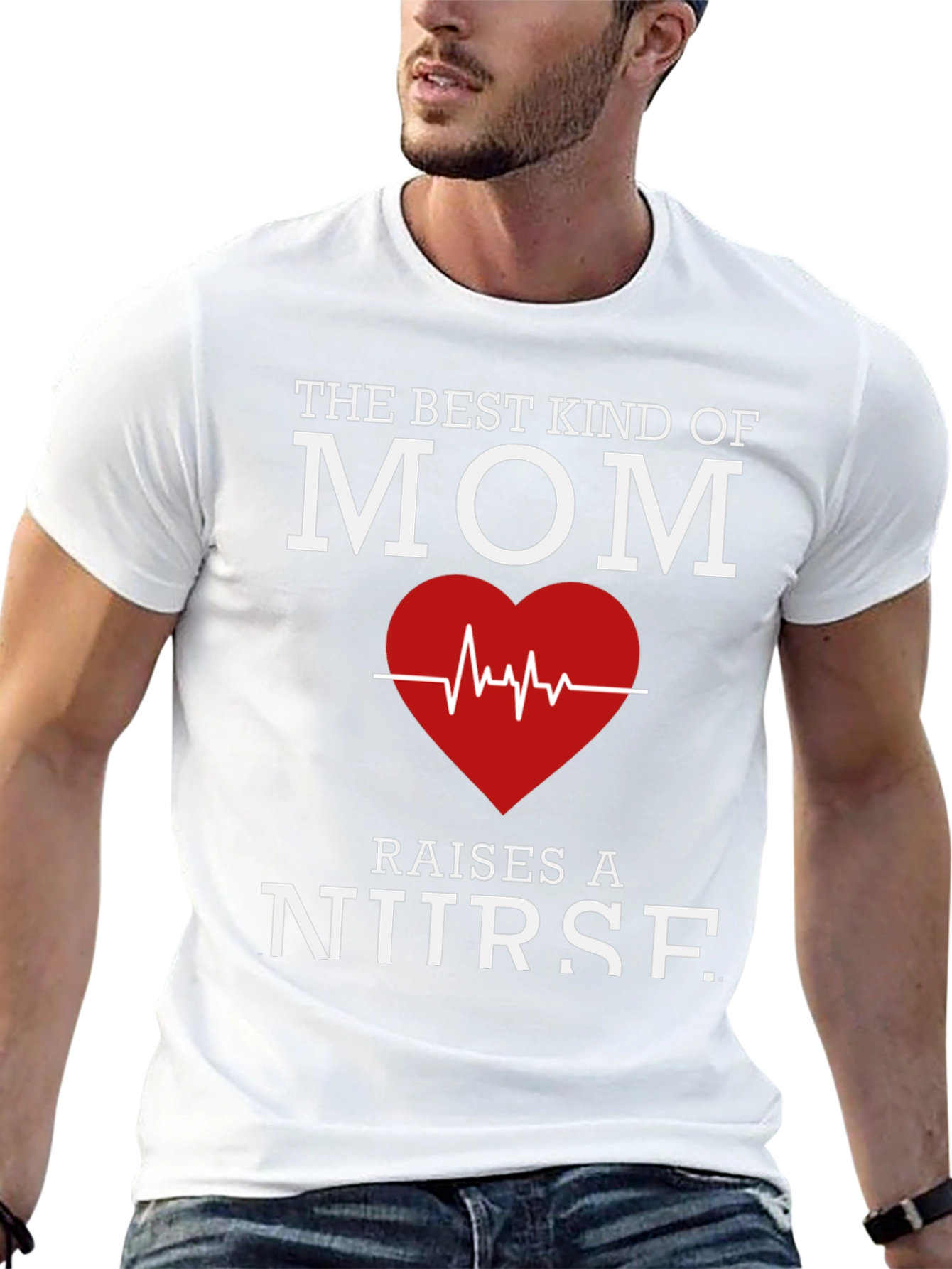 Black Best Kind of Mom Raises a Nurse T-Shirt view 13
